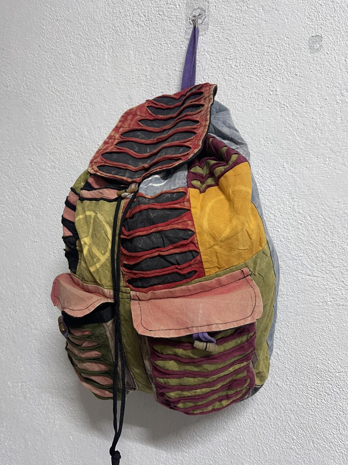 Japanese Brand Custom Dyed Multicolor Fanny Rucksack Bagpack Size ONE SIZE - 2 Thumbnail