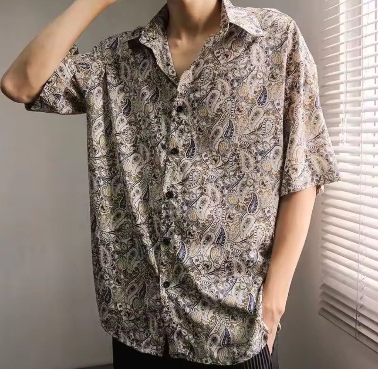 Japanese Brand Retro Vintage Hawaiian Flower Print Men’s Summer Shirt Size US L / EU 52-54 / 3 - 1 Thumbnail