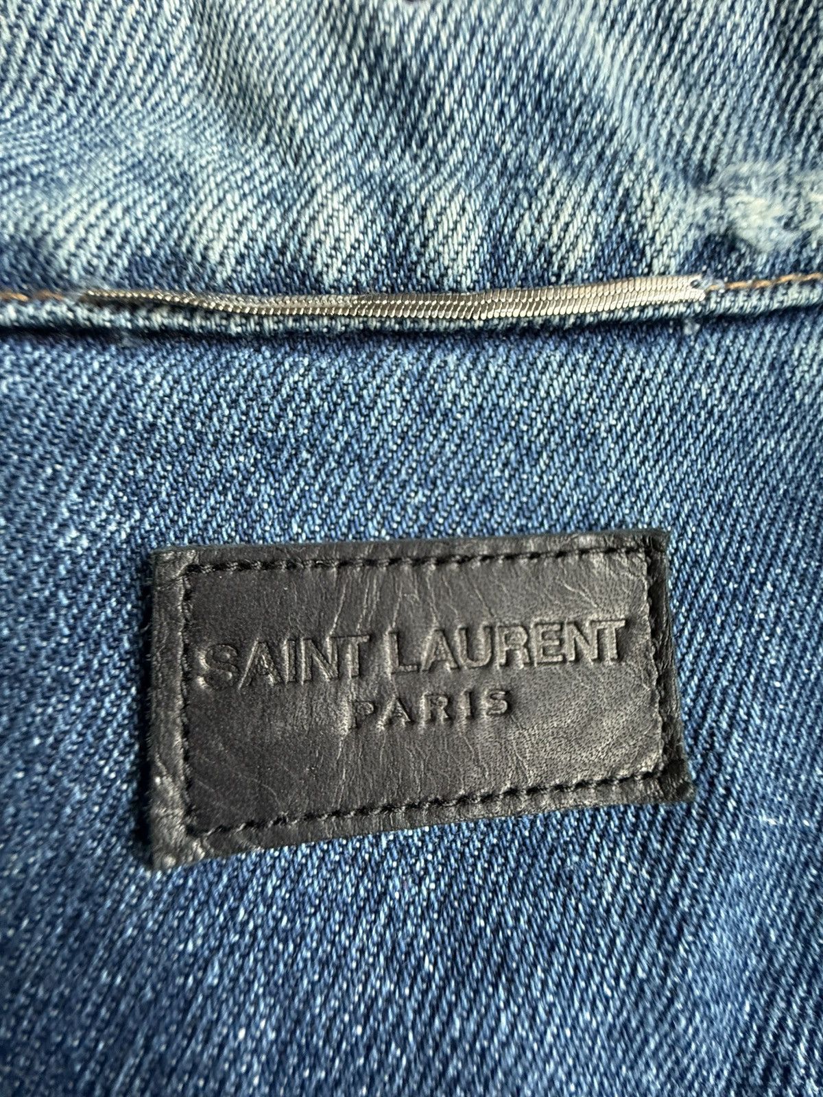 Saint Laurent Paris SS16 Saint Laurent Hedi Slimane palm tree denim jacket XL Size US XL / EU 56 / 4 - 21 Thumbnail