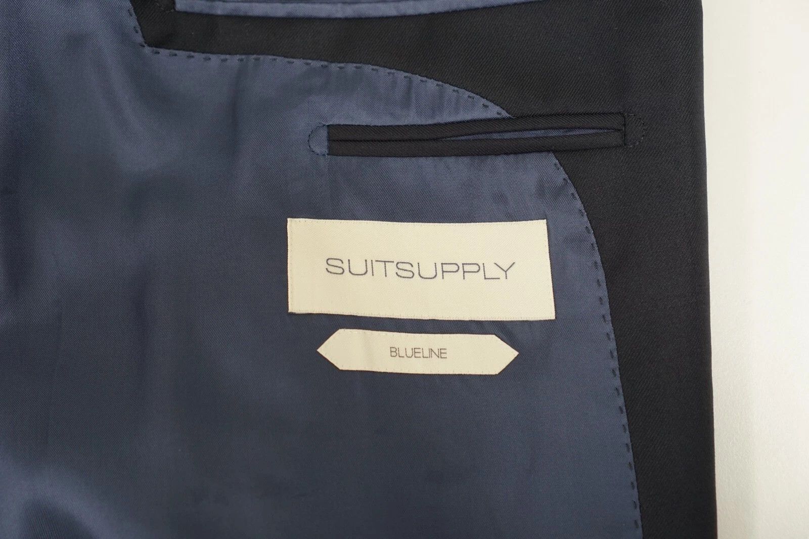 Suitsupply Men Suitsupply Suit Havana Wool Blueline Blue Size UK/US52 Size 52R - 3 Thumbnail