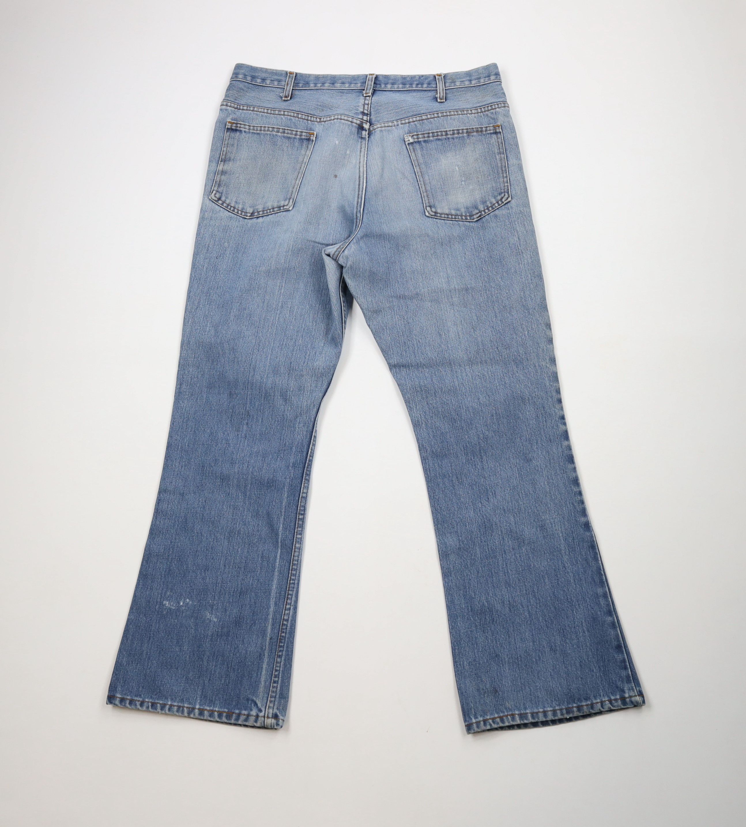 Vintage Vintage 70s Streetwear Wide Leg Bell Bottoms Denim Jeans USA Size US 36 / EU 52 - 11 Thumbnail