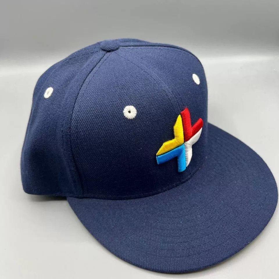IN4MATION In4mation Hat Men Blue Yellow Skate Snap Back Cap Size ONE SIZE - 3 Thumbnail