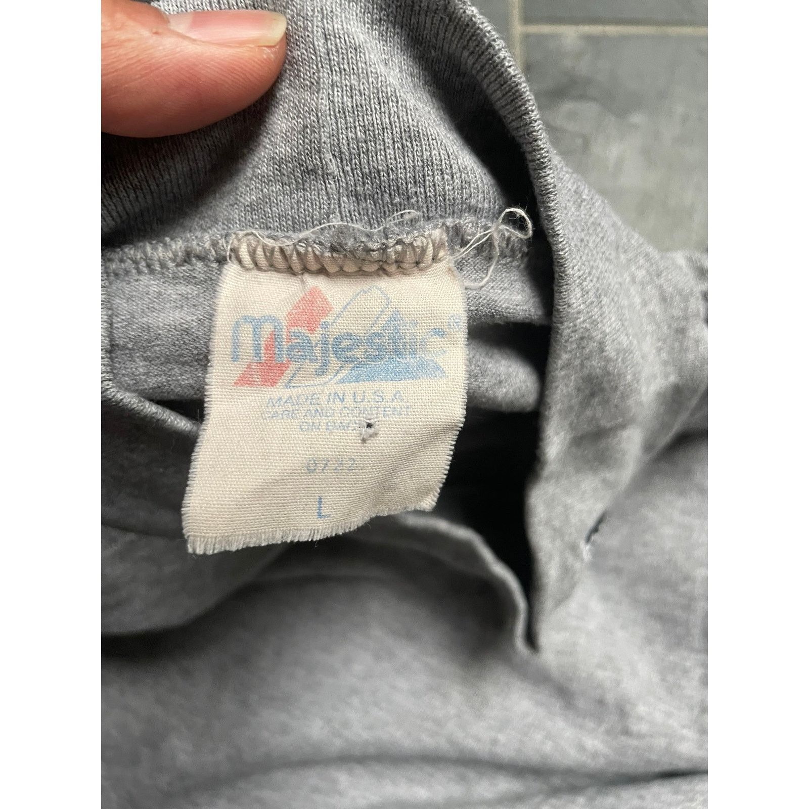 Other Vintage Raiders Grey Long Sleeve Size Large Size US L / EU 52-54 / 3 - 3 Thumbnail