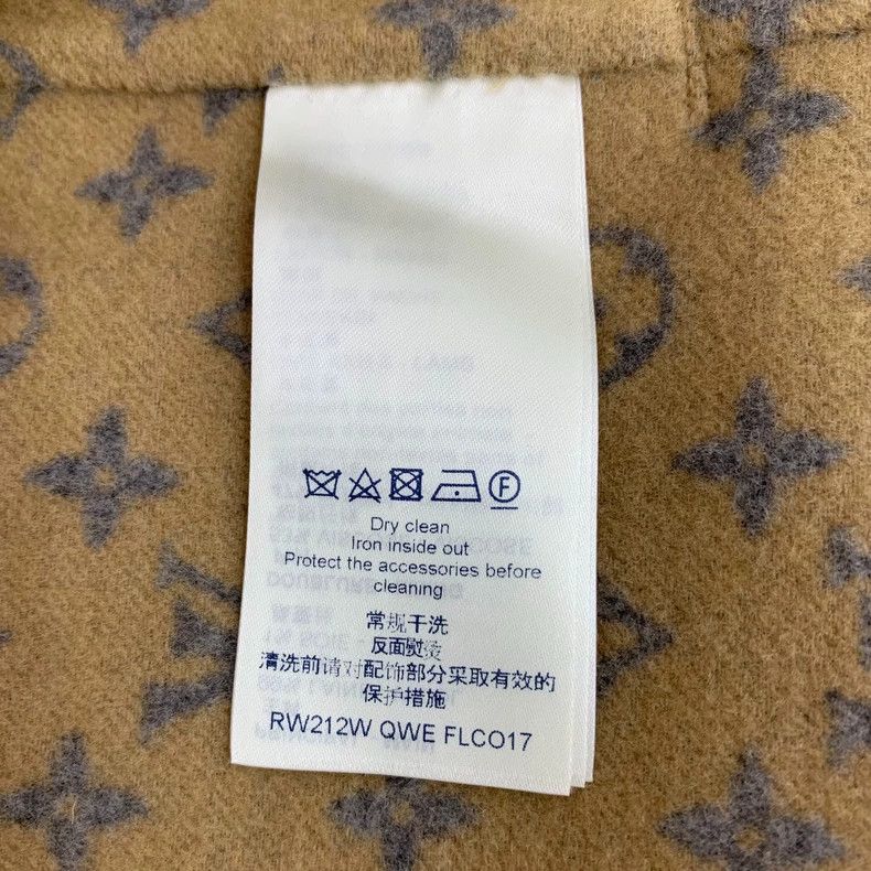 Louis Vuitton Louis Vuitton Brown logo full print cotton wool hooded bel Size XXS / US 00 / IT 34 - 7 Thumbnail