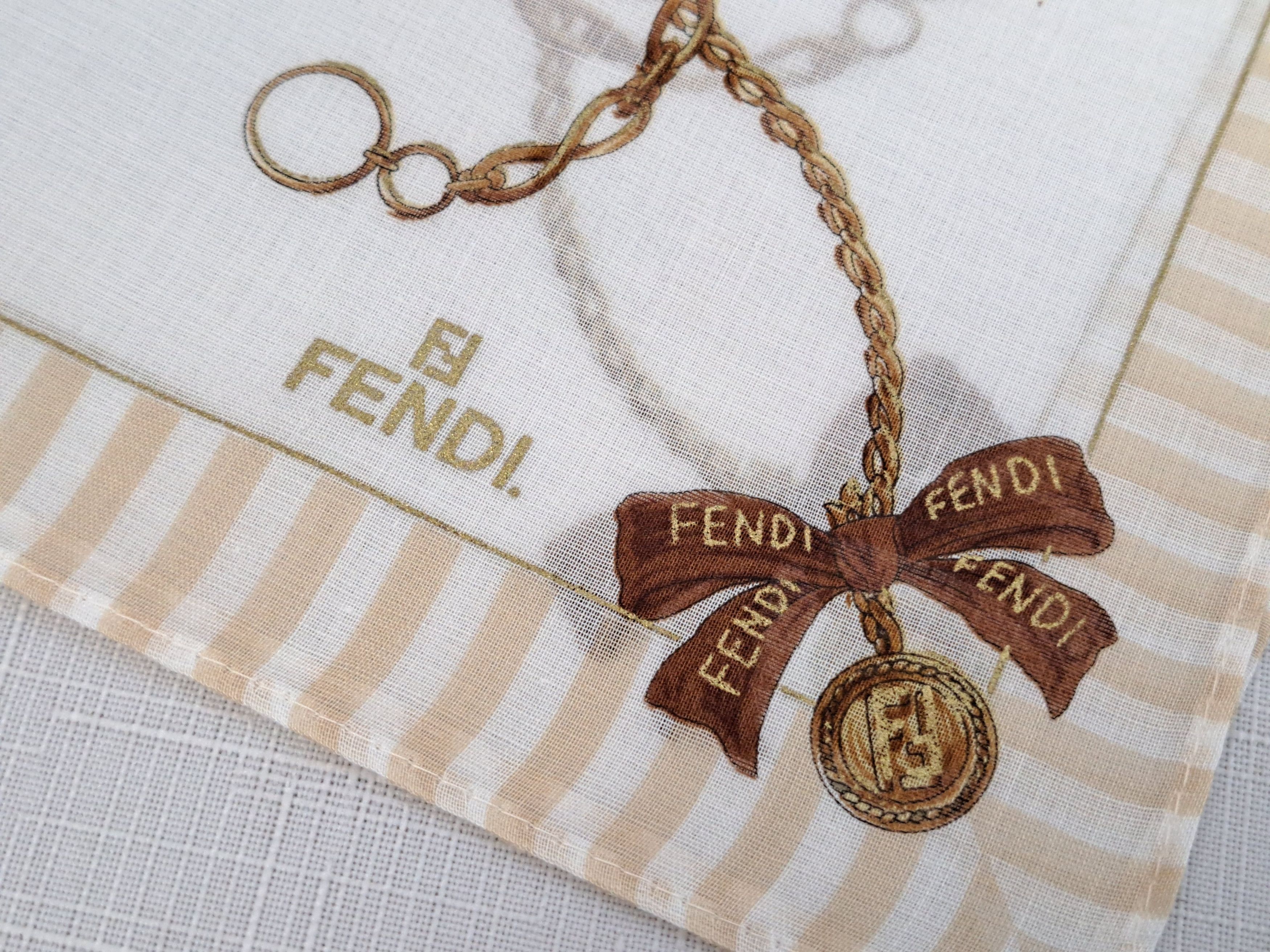 Fendi Fendi cotton pockets square/handkerchiefs. Size ONE SIZE - 11 Thumbnail