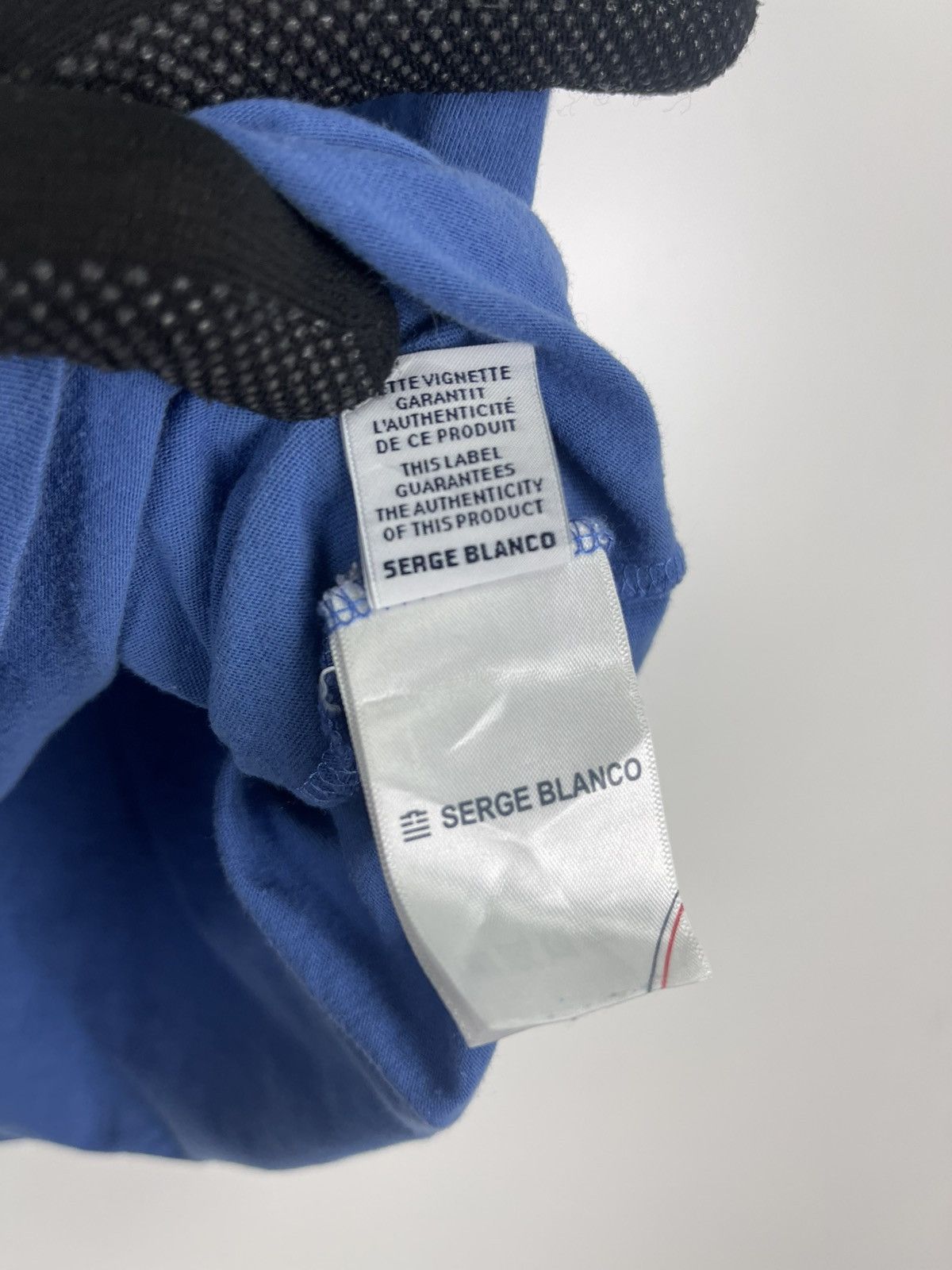 Designer Serge Blanco Blue Tee Size US L / EU 52-54 / 3 - 8 Thumbnail