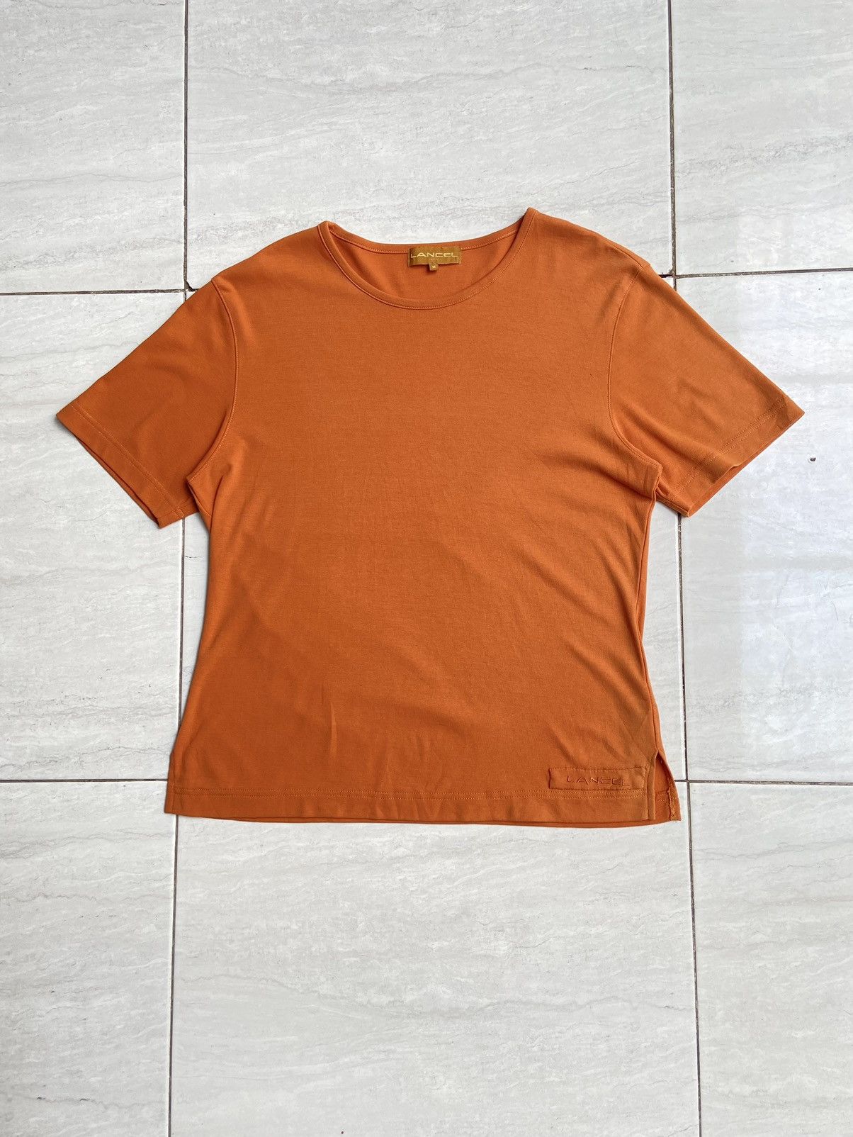 Lancel LANCEL PARIS Orange T-shirt Size US S / EU 44-46 / 1 - 1 Thumbnail