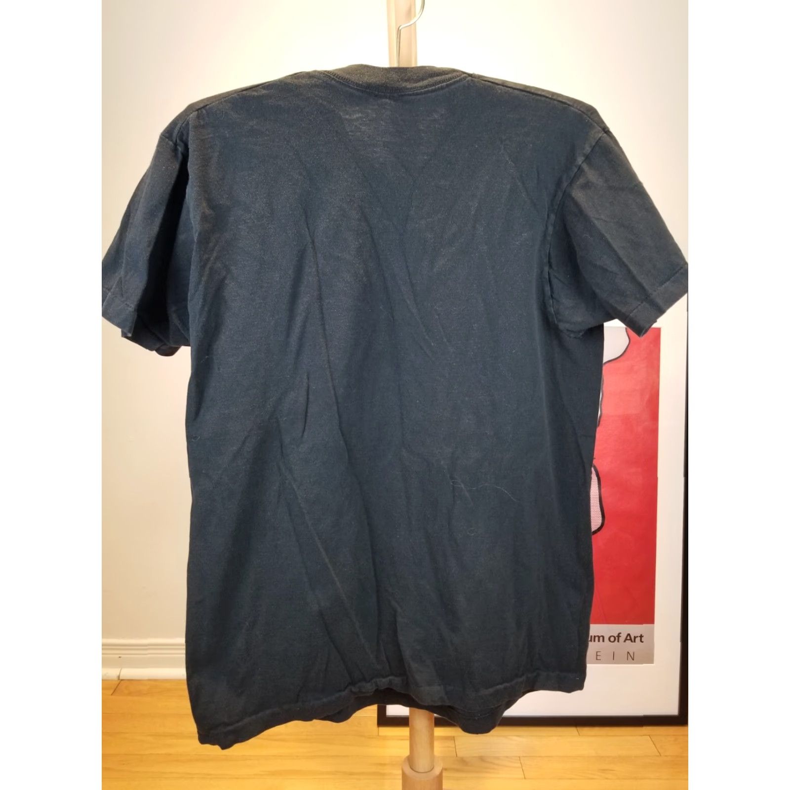 Fruit Of The Loom VINTAGE Fruit of the Loom T-Shirt Black One Pocket XL Adult Mens Short Sleeve Round Neck Cotton Jersey Single Stitch 80s 21 Inch 28 Inch Size US XL / EU 56 / 4 - 4 Thumbnail