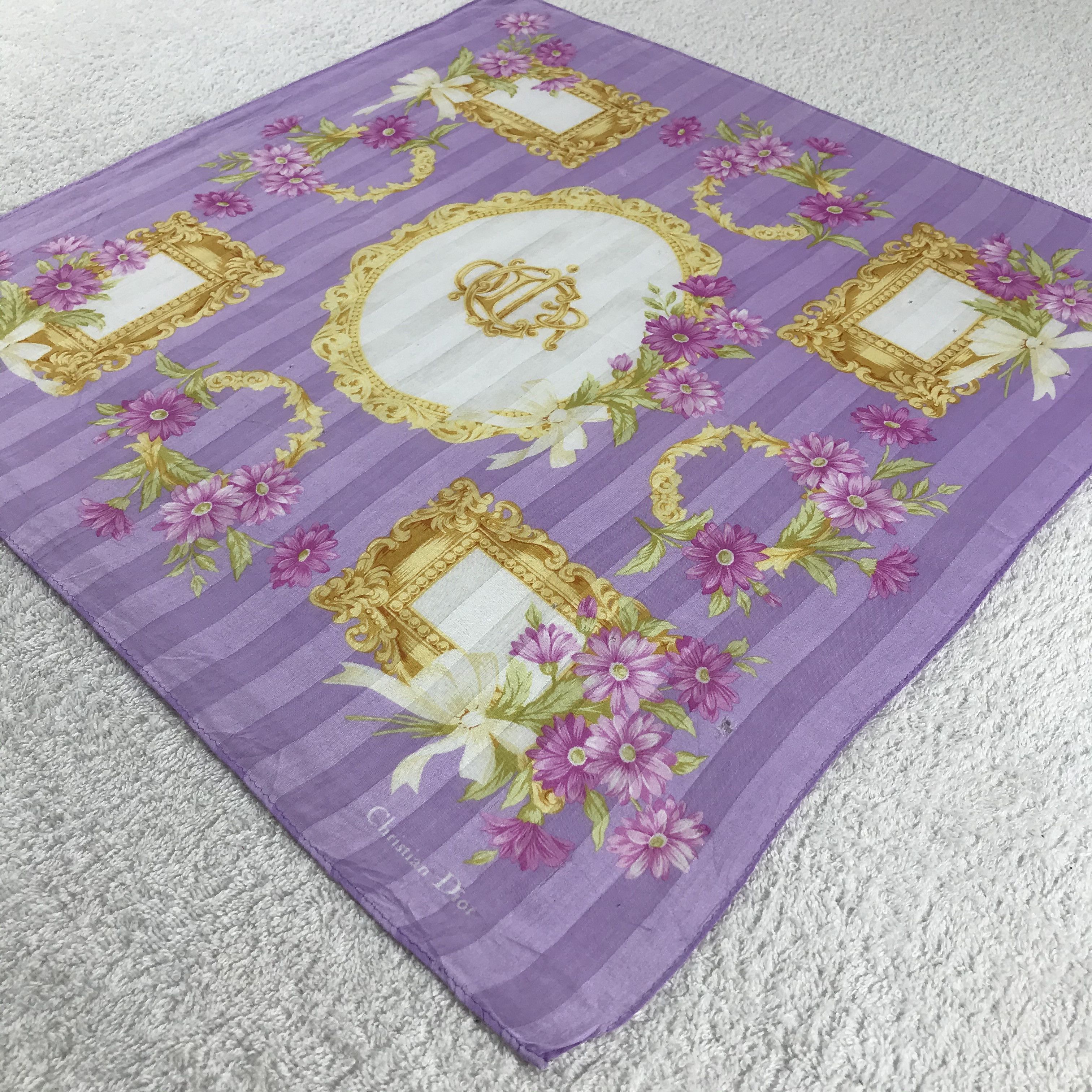 Christian Dior Monsieur × Vintage Christian Dior Bandana / Handkerchief / Neckerchief - S159 Size ONE SIZE - 2 Thumbnail