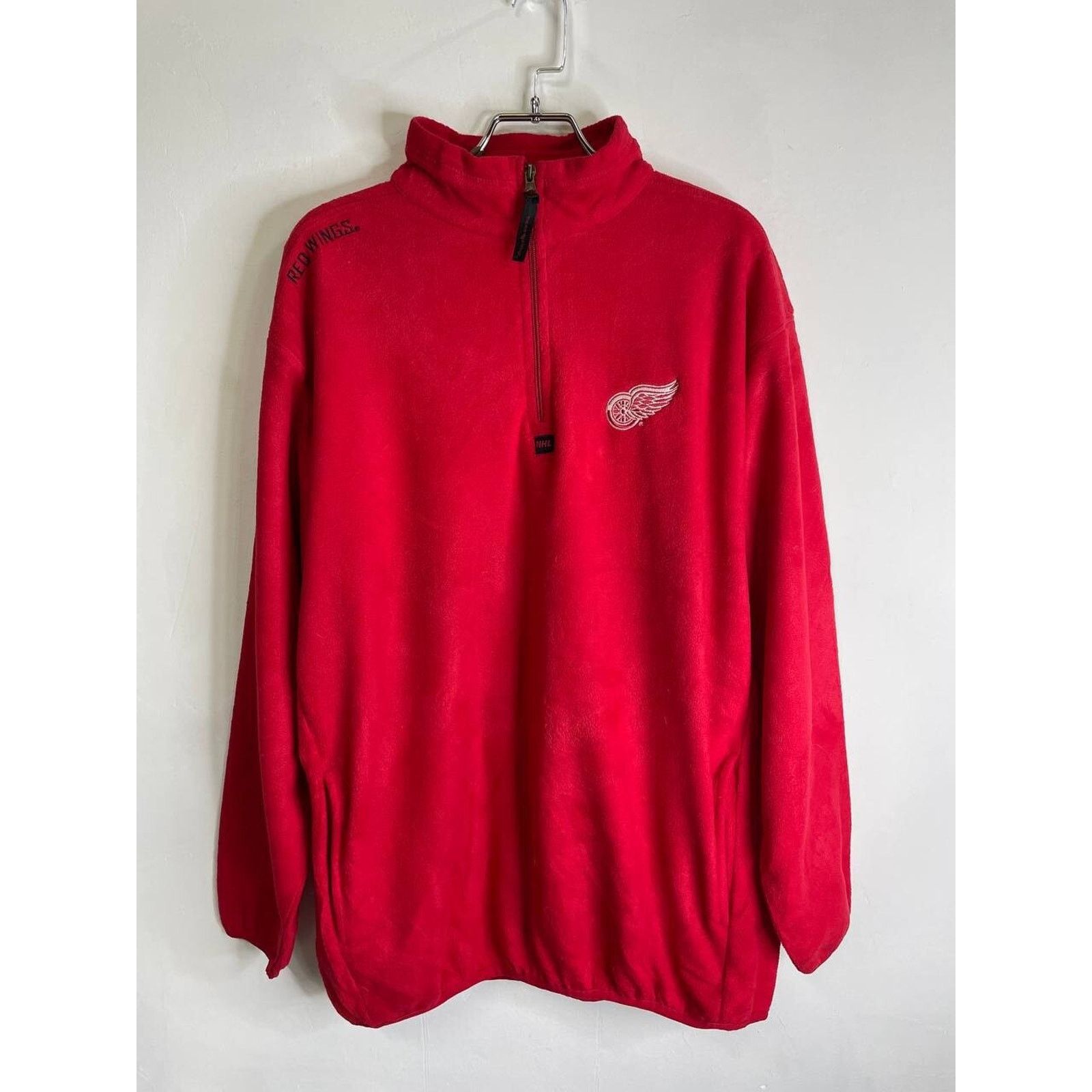 Majestic Vintage Majestic NHL Detroit Wings Fleece Pullover Size XL Size US XL / EU 56 / 4 - 1 Thumbnail