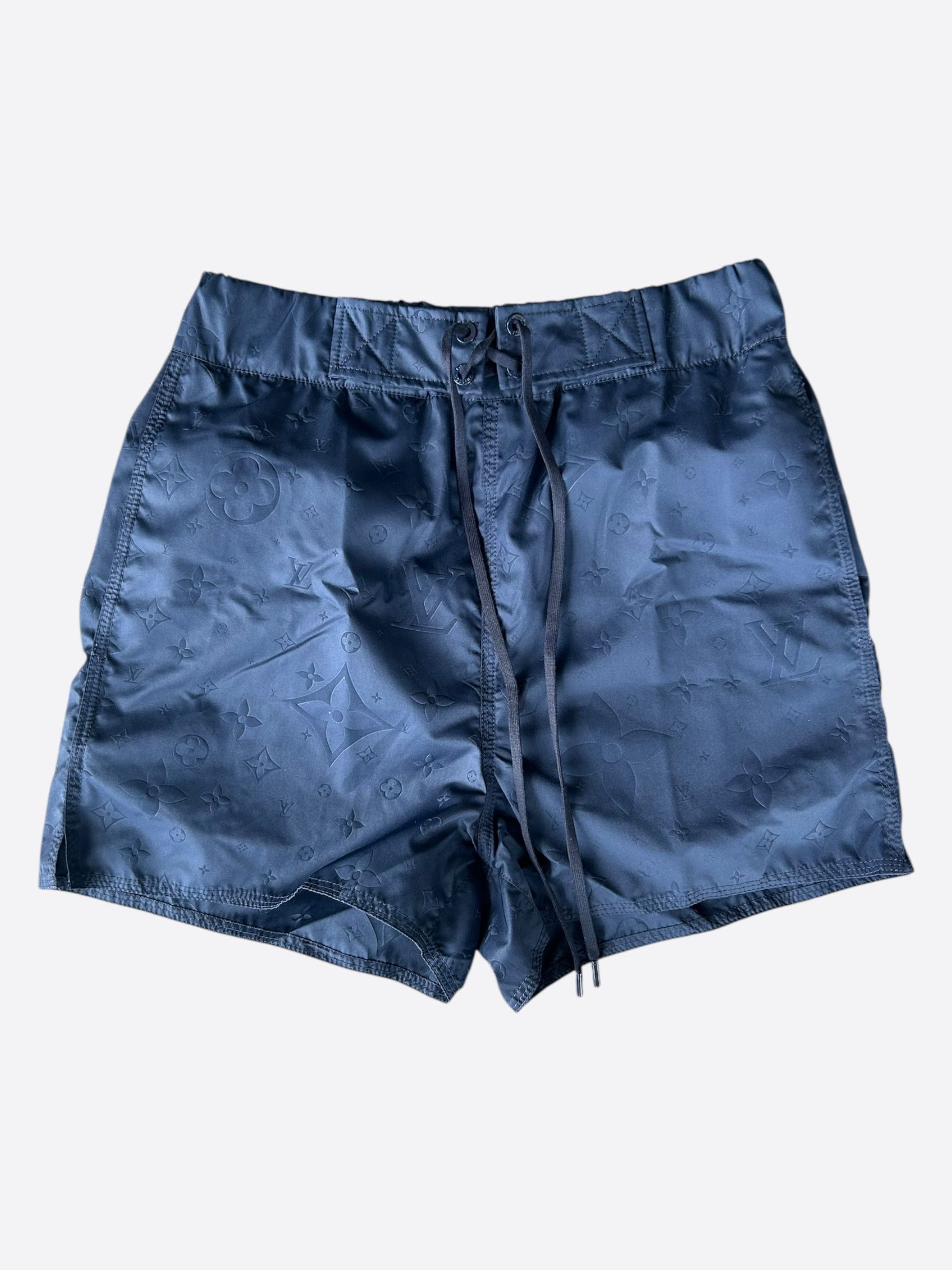 Louis Vuitton Louis Vuitton Navy Monogram Swim Shorts Size US 28 / EU 44 - 1 Thumbnail