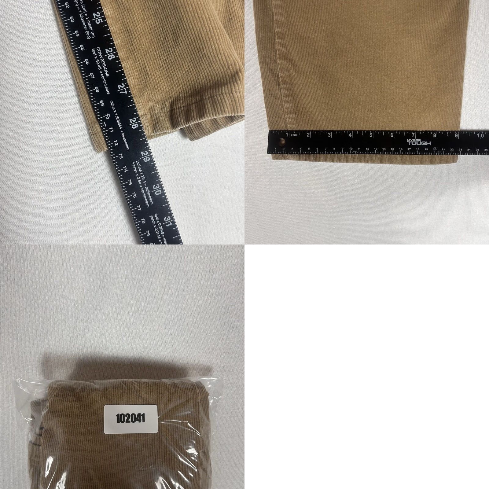 Lands' End Lands' End Corduroy Pants Women's Size 10 Straight Leg Brown Pockets Casual Tan Size 32" / US 10 / IT 46 - 8 Thumbnail