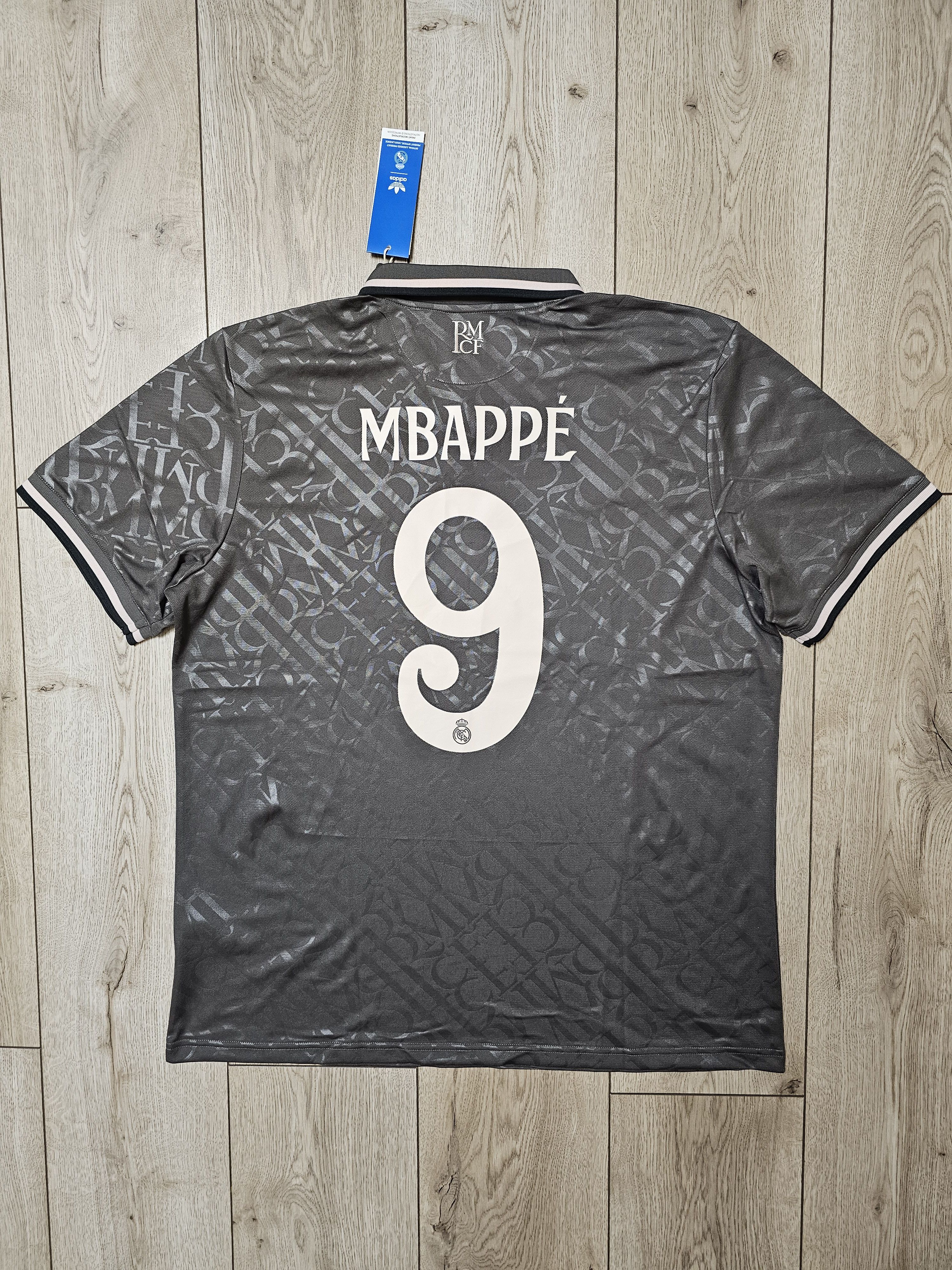 Adidas REAL MADRID 2024 2025 MBAPPE THIRD FOOTBALL SOCCER JERSEY Size US XL / EU 56 / 4 - 1 Thumbnail