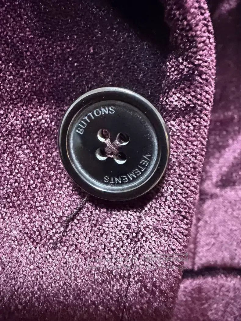 Vetements VETEMENTS Velvet silk suit jacket Size US M / EU 48-50 / 2 - 5 Thumbnail