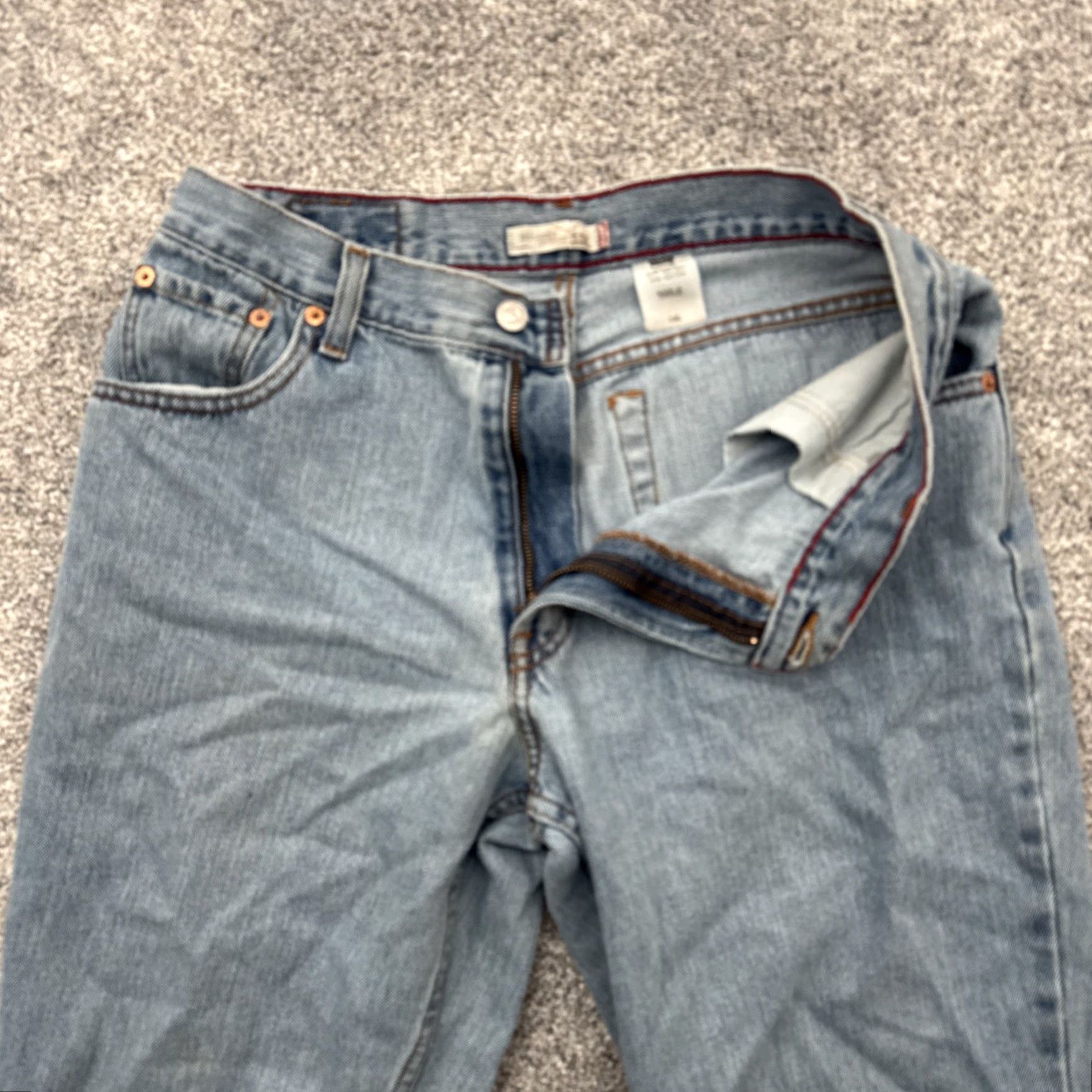 Levi's VINTAGE Levis 550 Jeans Women 14L Relaxed Tapered Grunge Streetwear Mid Wash Casual 100% Cotton Jeans Womens Mens Size 36" / US 14 / IT 50 - 6 Thumbnail