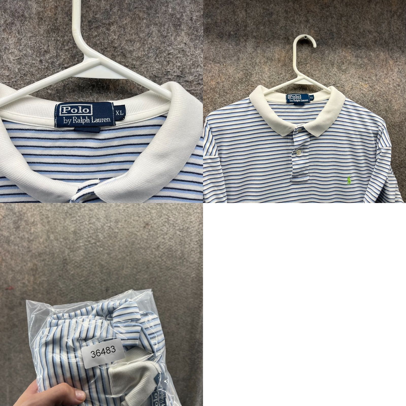 Polo Ralph Lauren VINTAGE Polo Ralph Lauren Polo Shirt Mens XL Blue Stripes Preppy Rugby Size US XL / EU 56 / 4 - 8 Thumbnail