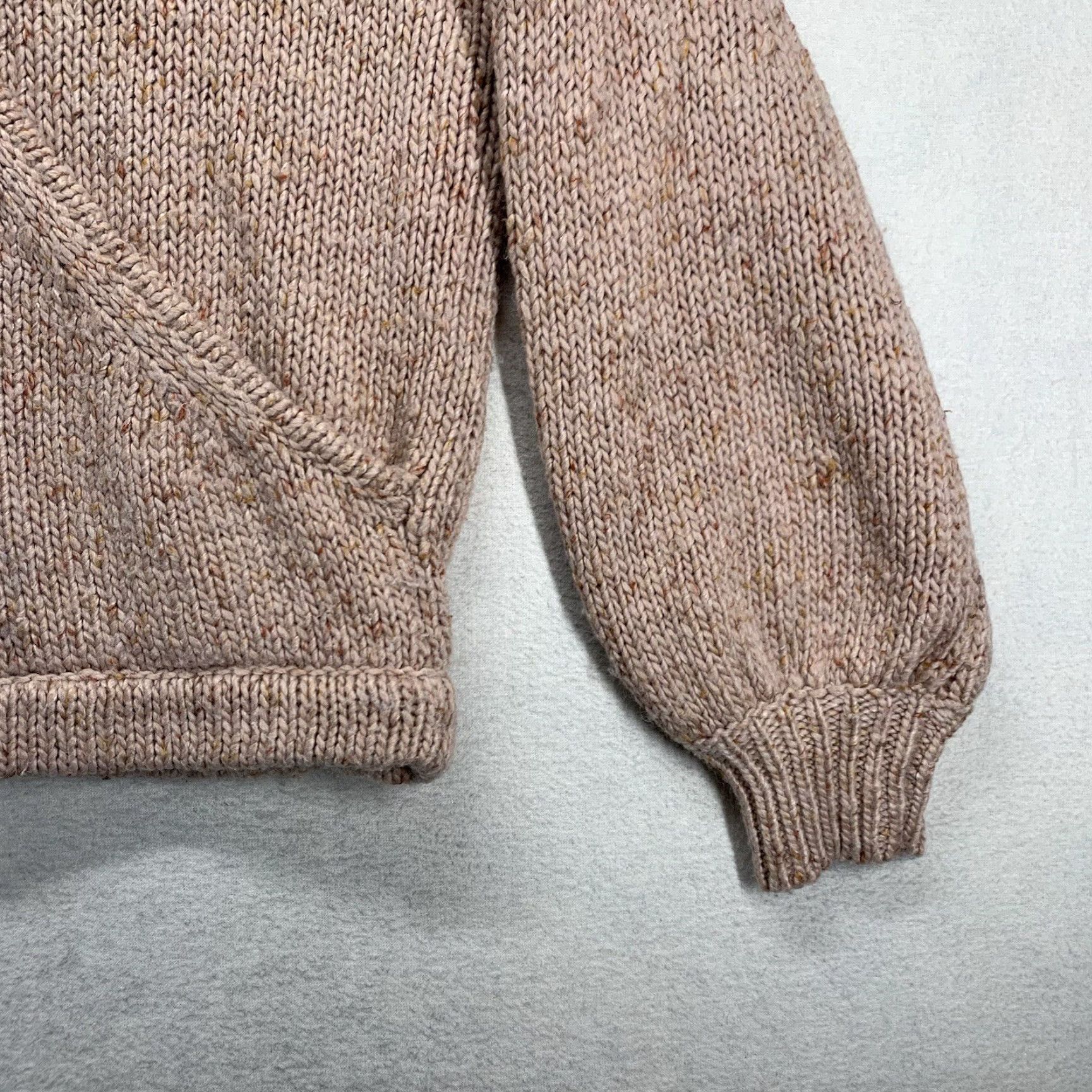 Madewell MADewell Light Pink Sweater Beresford Wrap Knit Wool Blend V-Neck Long Sleeve Women S Small Breathable Solid Size S / US 4 / IT 40 - 3 Thumbnail