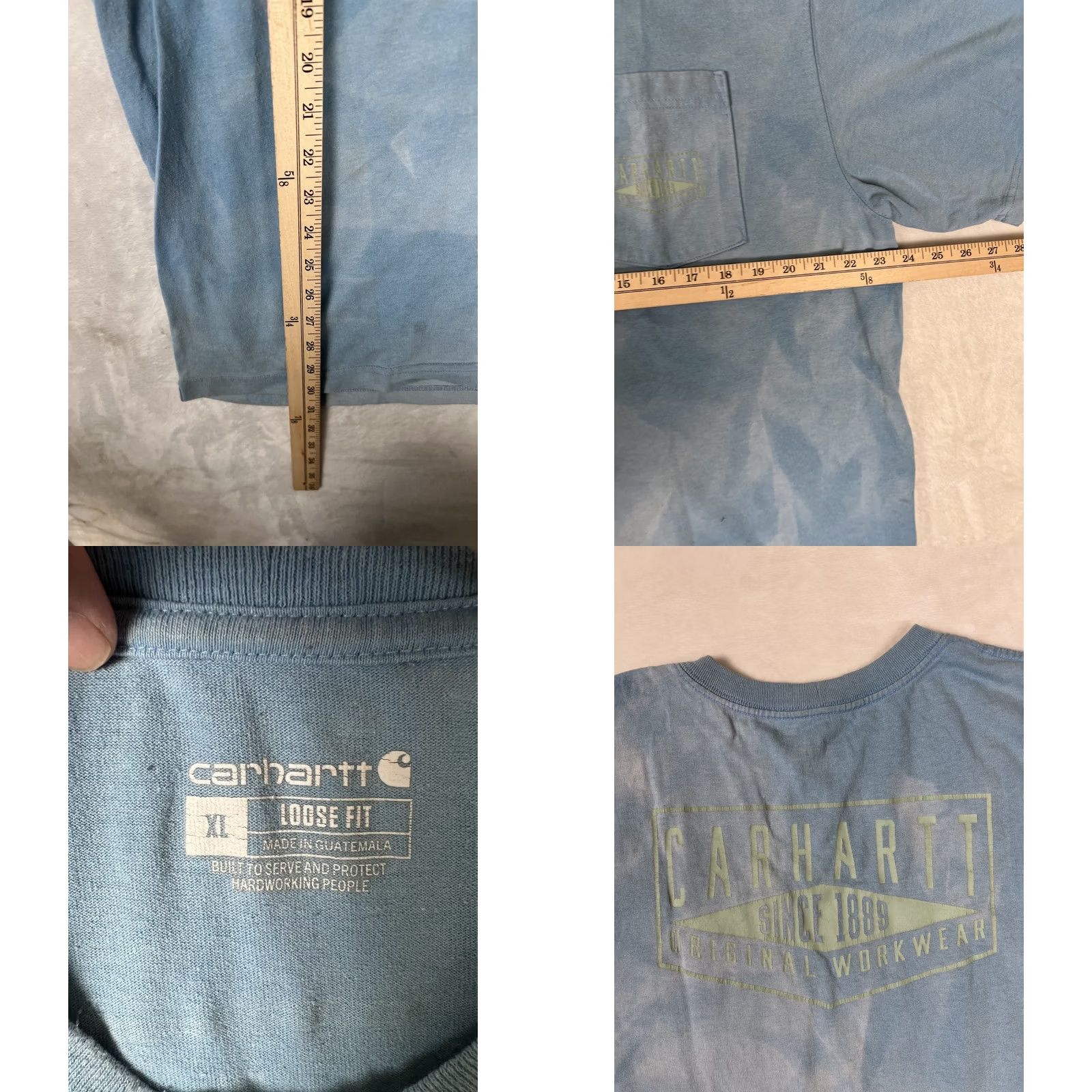 Carhartt Carhartt T-Shirt Blue Pocket Tee XL Men Shirts Regular 90s Grunge Vintage No Size US XL / EU 56 / 4 - 8 Thumbnail