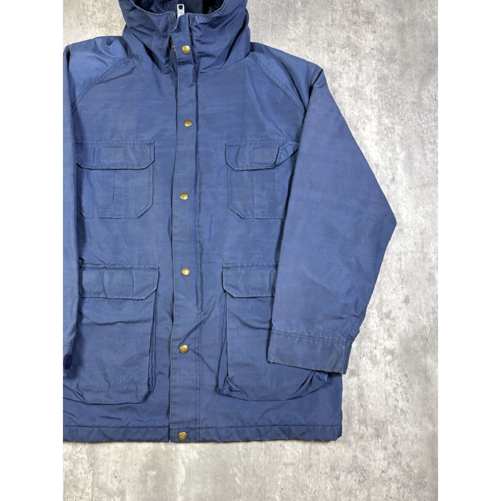 Vintage VINTAGE Woolrich Parka Jacket Full Zip Hooded Lined Pockets Blue Mens Large Size US L / EU 52-54 / 3 - 3 Thumbnail