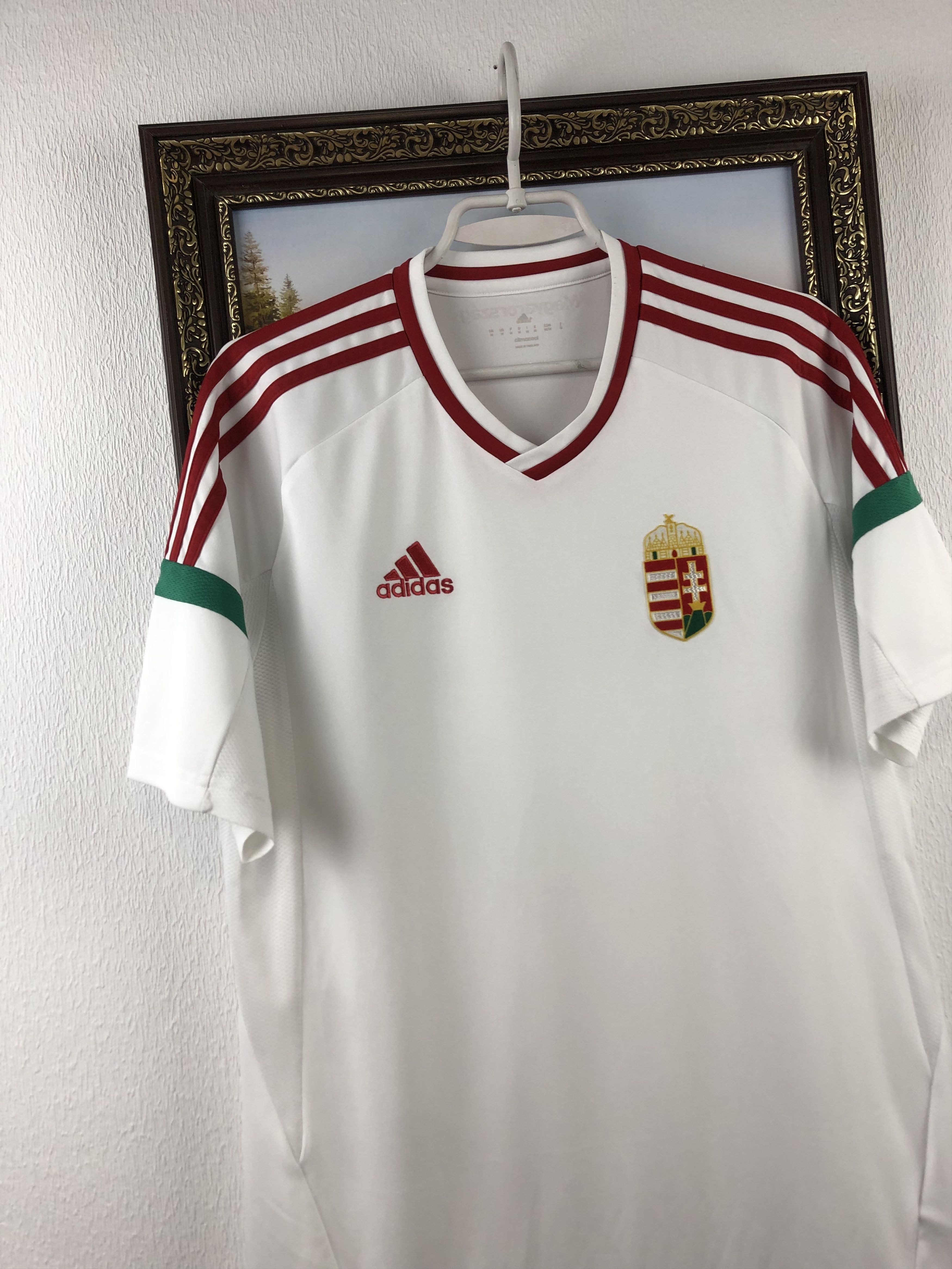 Adidas Hungary football shirt 2016 Soccer Jersey National Team Rare Size US M / EU 48-50 / 2 - 3 Thumbnail
