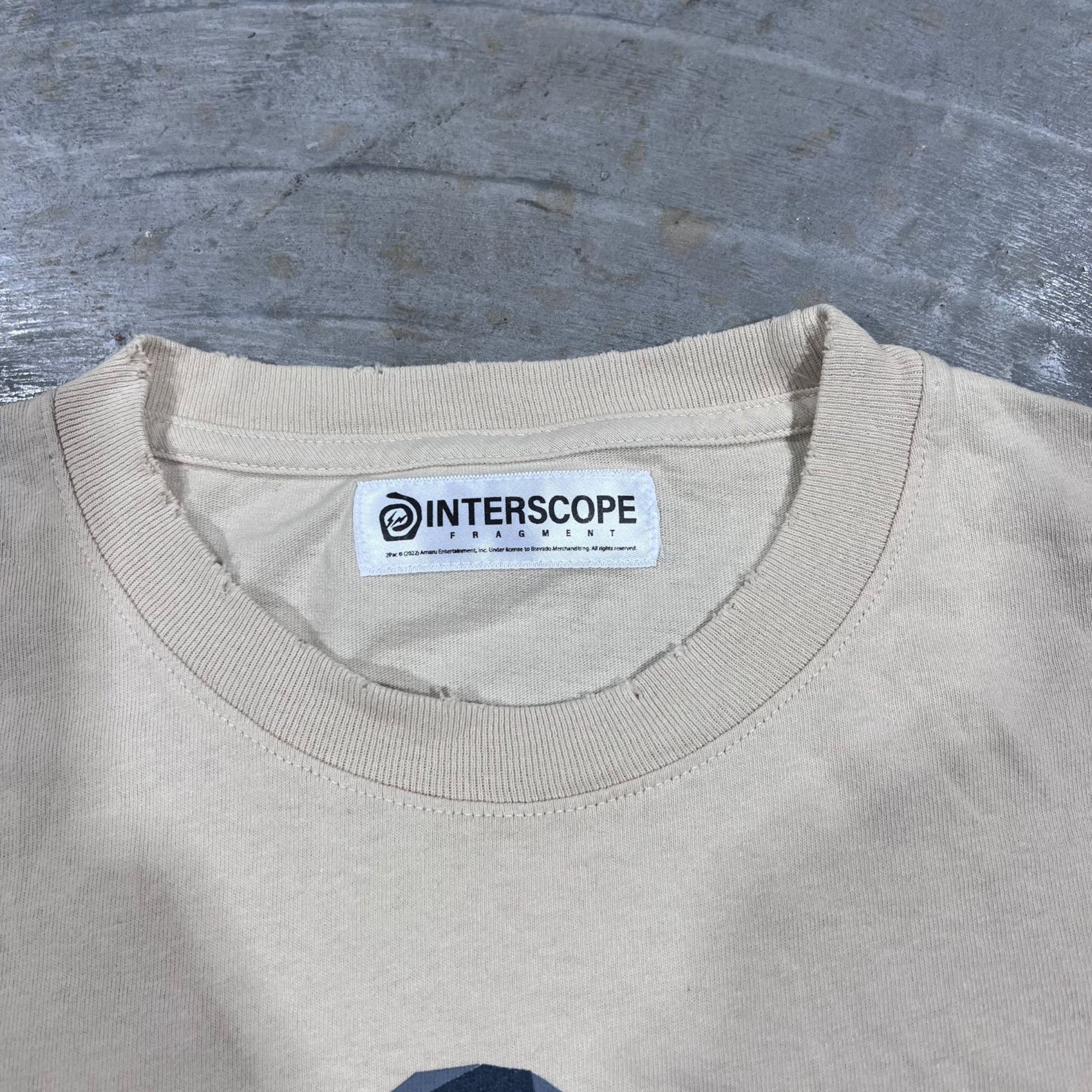 Other NEW FRAGMENT x 2PAC INTERSCOPE RECORDS CREAM TEE SZ MEDIUM Size US M / EU 48-50 / 2 - 4 Thumbnail