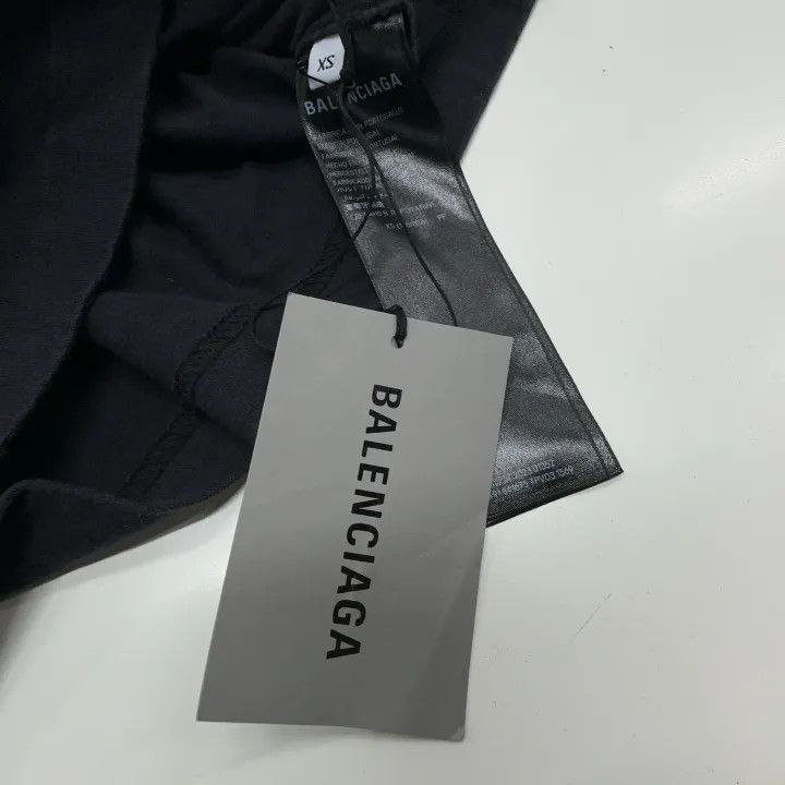 Balenciaga Balenciaga Balenciaga Logo Print Black Short Sleeve TShirt Size US XS / EU 42 / 0 - 4 Thumbnail