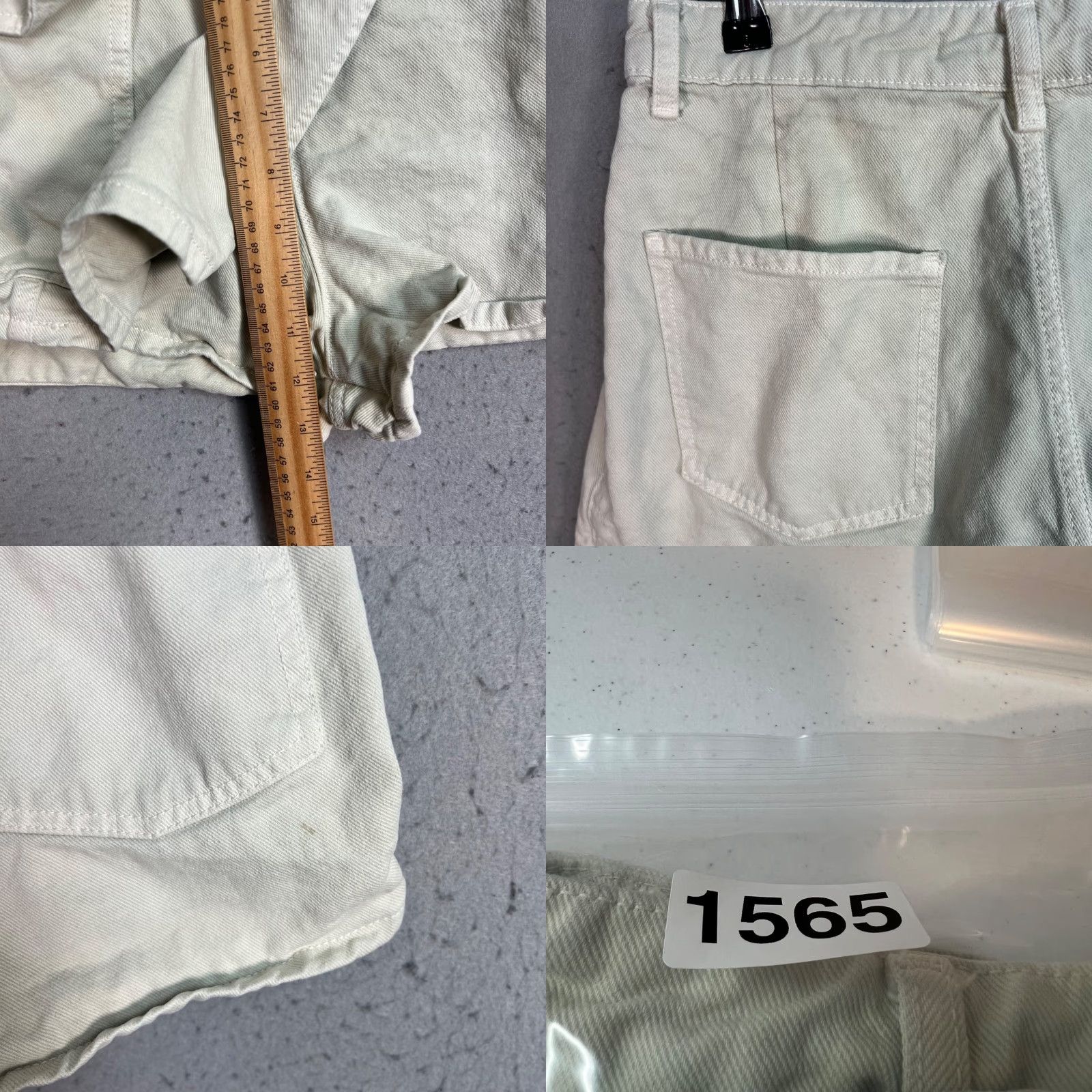 Zara VINTAGE Zara Womens XS Light Green Cotton Cargo Wrap Shorts Size 26" / US 2 / IT 38 - 8 Thumbnail