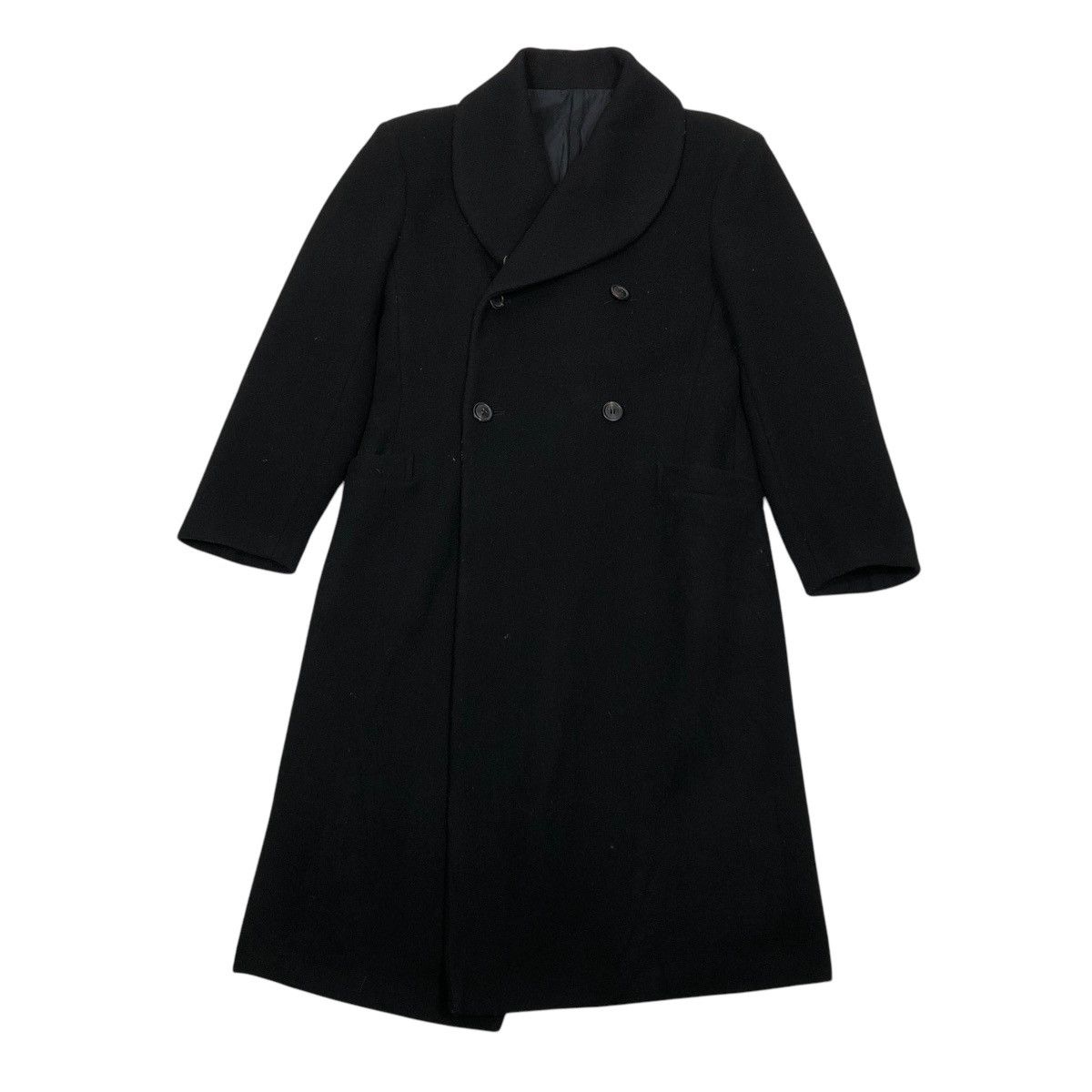 Yohji Yamamoto 🔥ICONIC BLACK Y’S YOHJI YAMAMOTO LONG JACKET DOUBLE BREAST Size M / US 6-8 / IT 42-44 - 1 Thumbnail