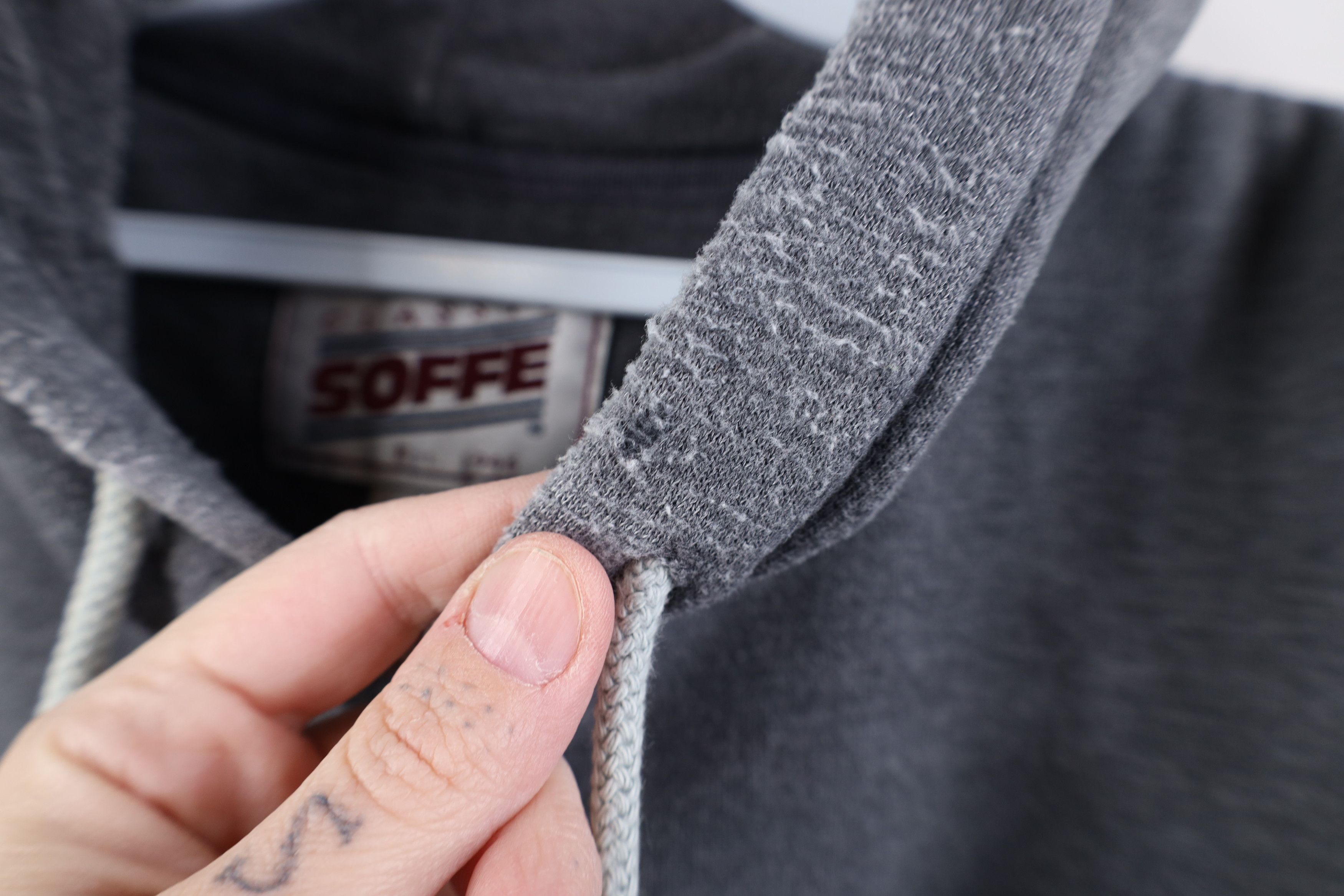 Vintage Vintage 90s Ohio State University Hoodie Sweatshirt Gray Size US L / EU 52-54 / 3 - 12 Thumbnail