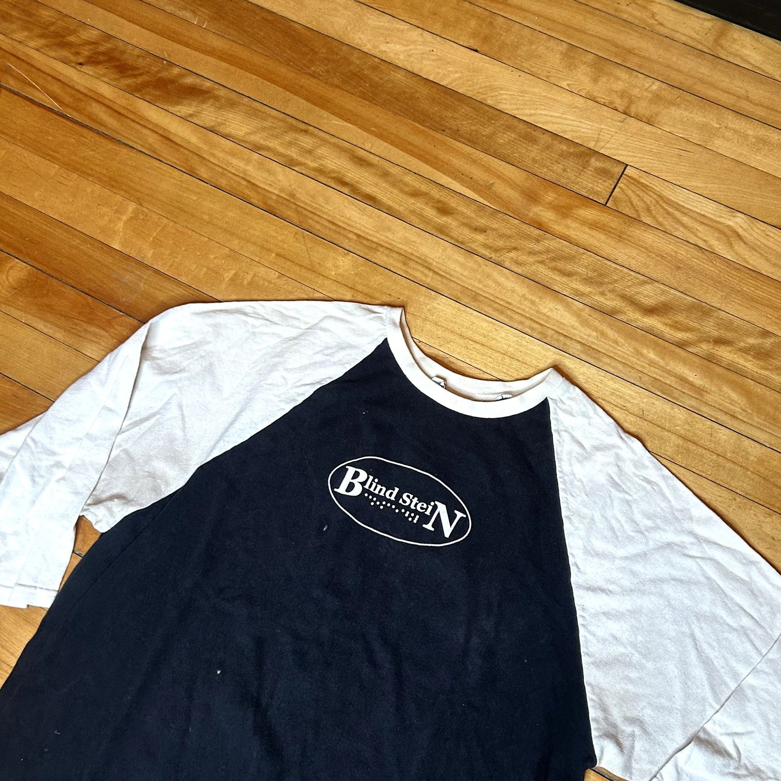 Anvil 90s/Y2K Blind Stein Comedy Raglan Style Shirt Large Size US L / EU 52-54 / 3 - 2 Thumbnail
