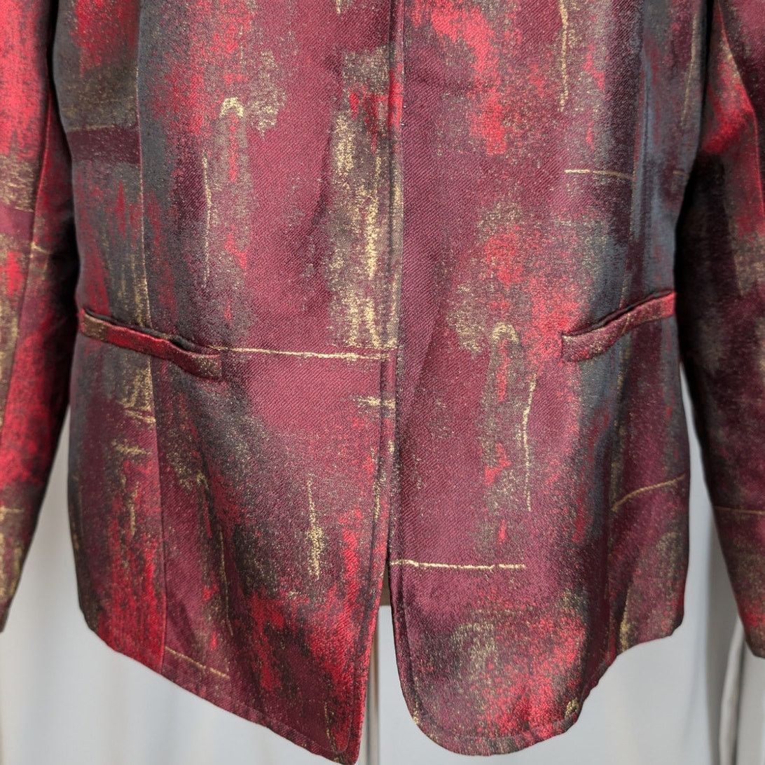 Coldwater Creek Metallic Brocade Tapestry Jacket Size L / US 10 / IT 46 - 11 Thumbnail
