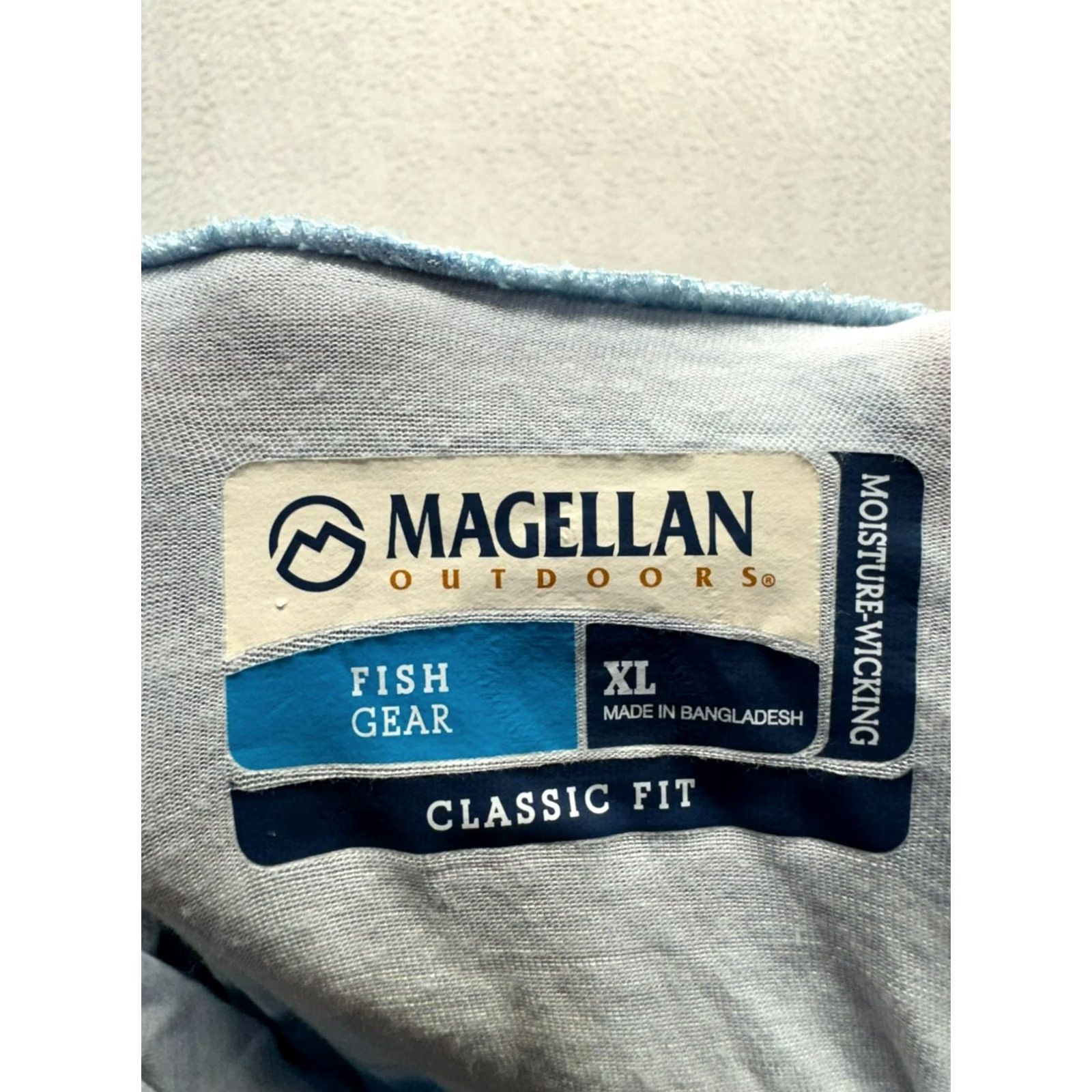 Vintage Womens Magellan Outdoors Hooded Long Sleeve XL Blue Light Camouflage Shirt Size XL / US 12-14 / IT 48-50 - 5 Thumbnail