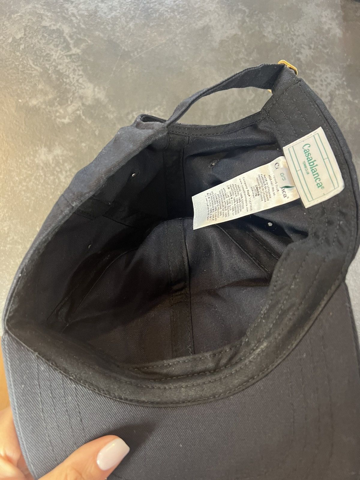 Casablanca Casablanca Tennis Club Cap – Black / Multicolor Logo (New) Size ONE SIZE - 4 Thumbnail