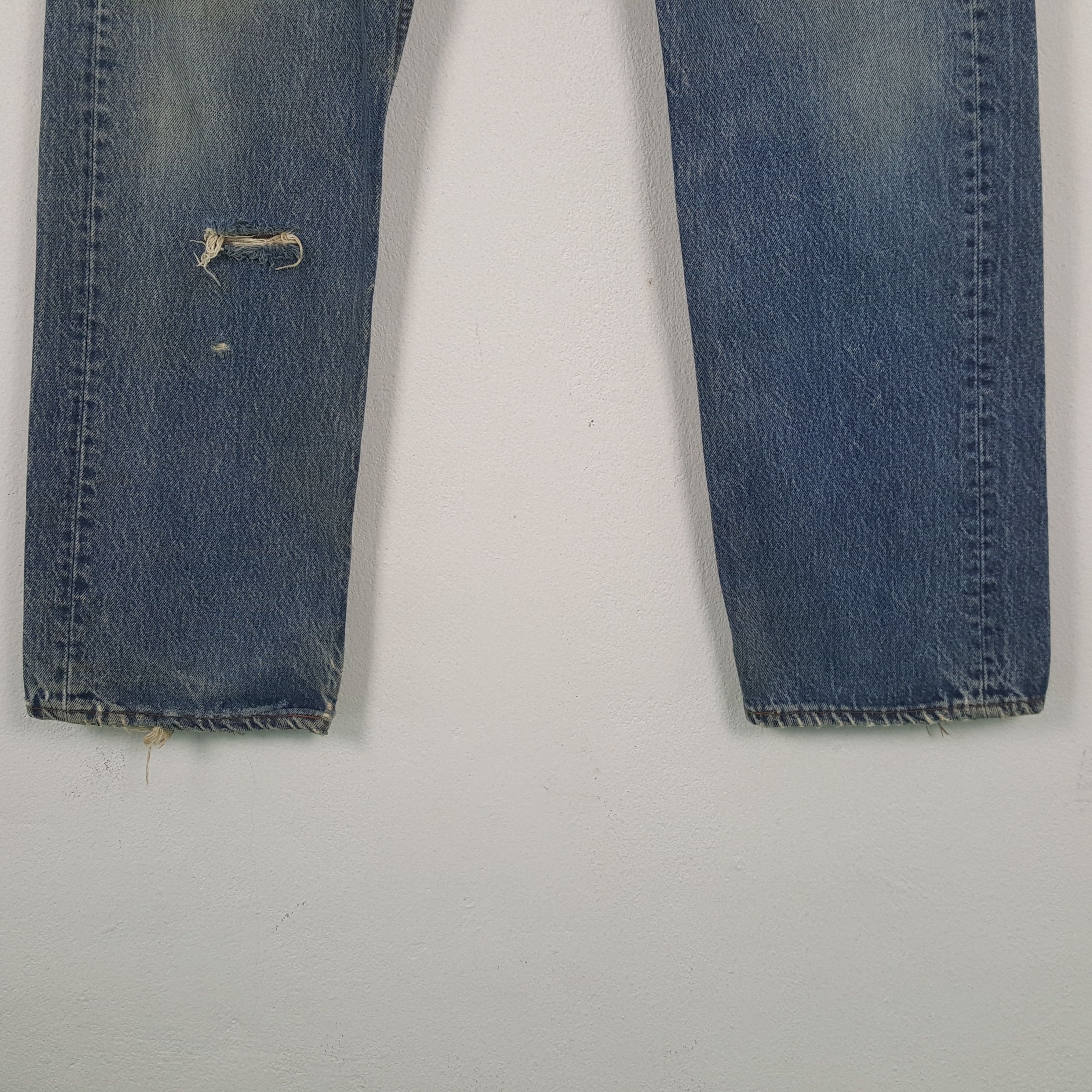 Levi's Vintage 90's Levi's 501 Distressed Denim RR9 Size US 33 - 3 Thumbnail
