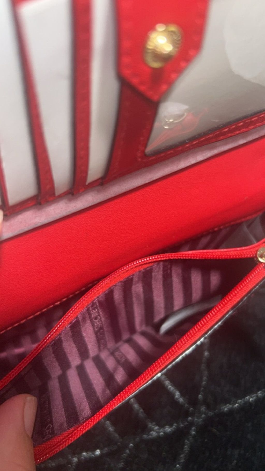 Victoria's Secret Women's Victoria's Secret Wallet One Size Red Black Size ONE SIZE - 5 Thumbnail