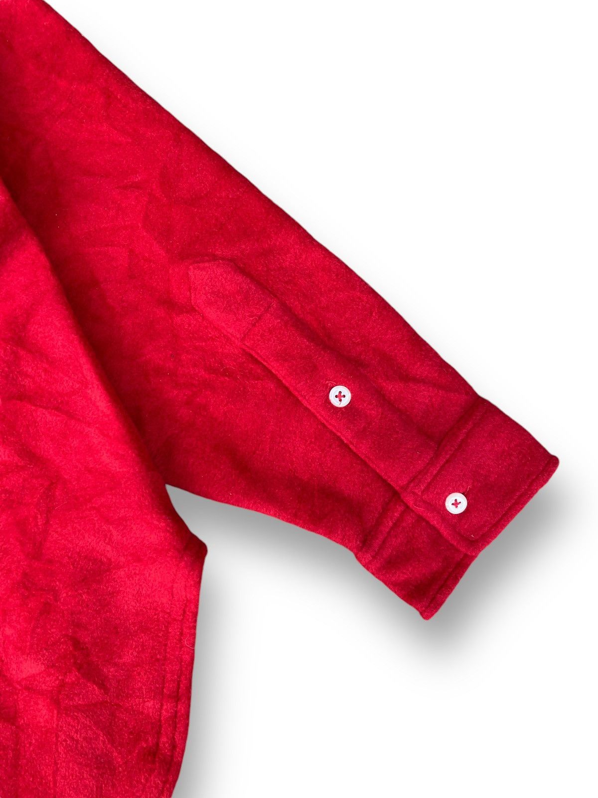 Polo Ralph Lauren × Vintage Vintage Polo Ralph Lauren Red Fleece Shirt Made in USA. #D4 Size US L / EU 52-54 / 3 - 5 Thumbnail