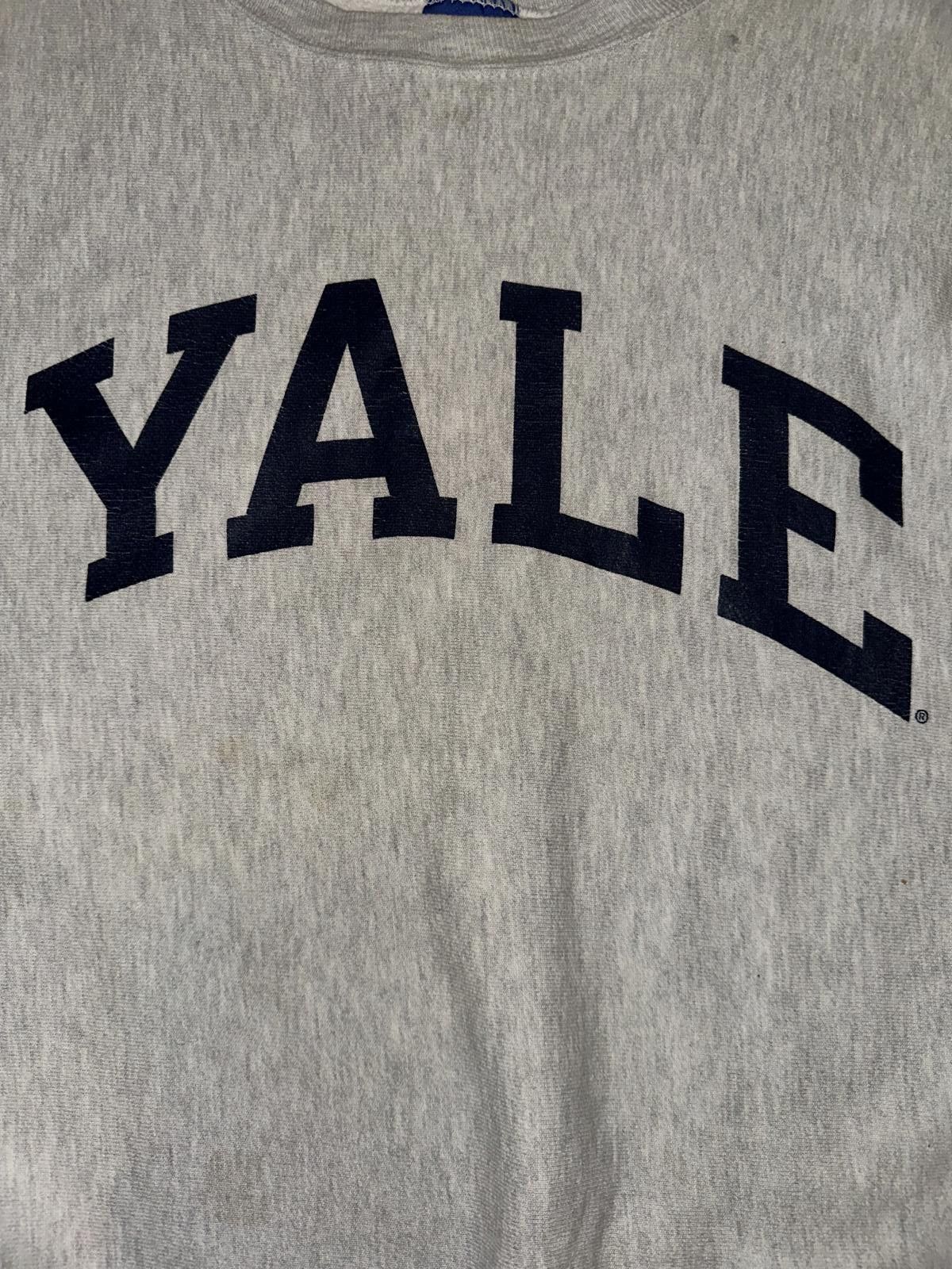 Designer Vintage Yale Champion Reverse Weave Sweatshirt Size US XL / EU 56 / 4 - 3 Thumbnail