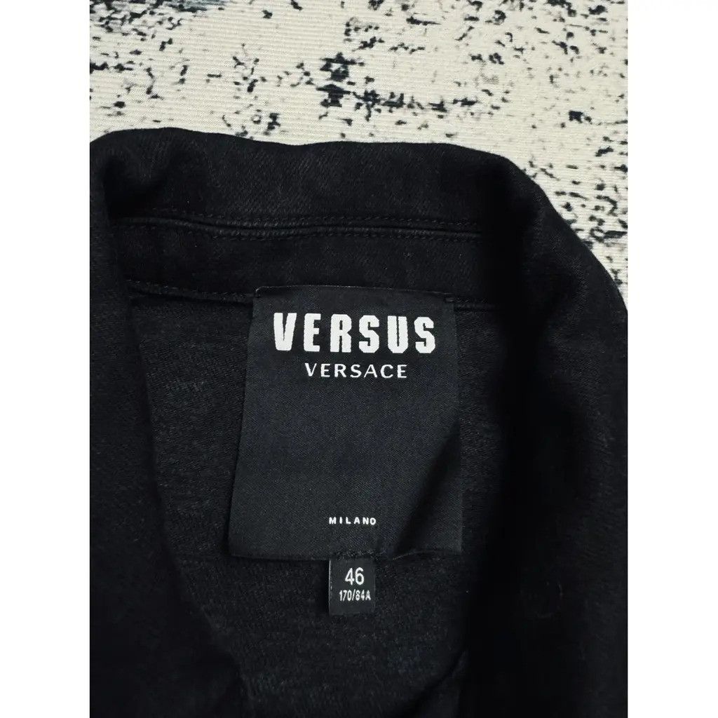 Versus Versace Denim Jeans Jacket Black Size fit S Size US S / EU 44-46 / 1 - 5 Thumbnail