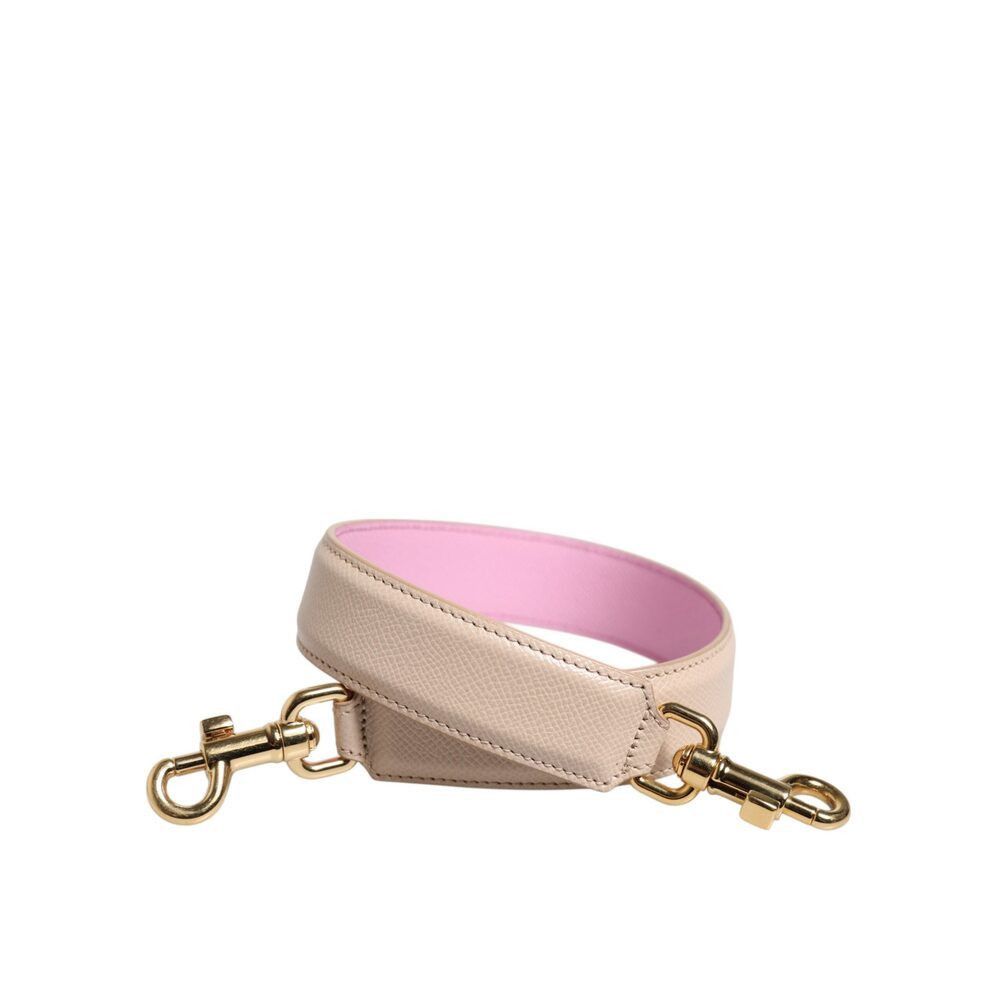 Dolce & Gabbana Dolce & Gabbana Beige Pink Leather Handbag Accessory Shoulde Size ONE SIZE - 2 Thumbnail
