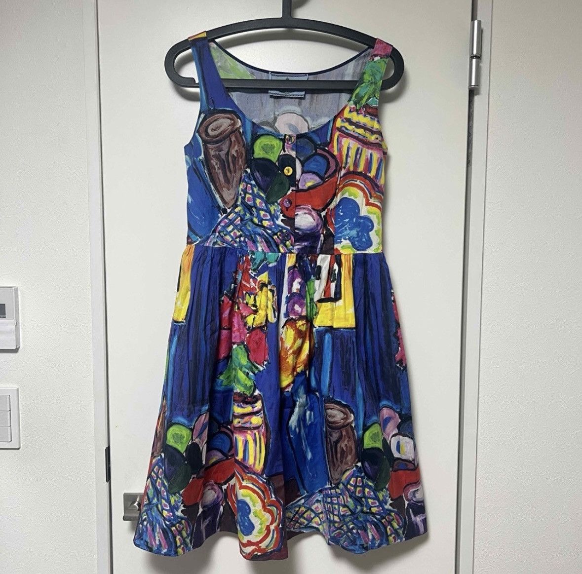 Prada Pleated Painting Dress