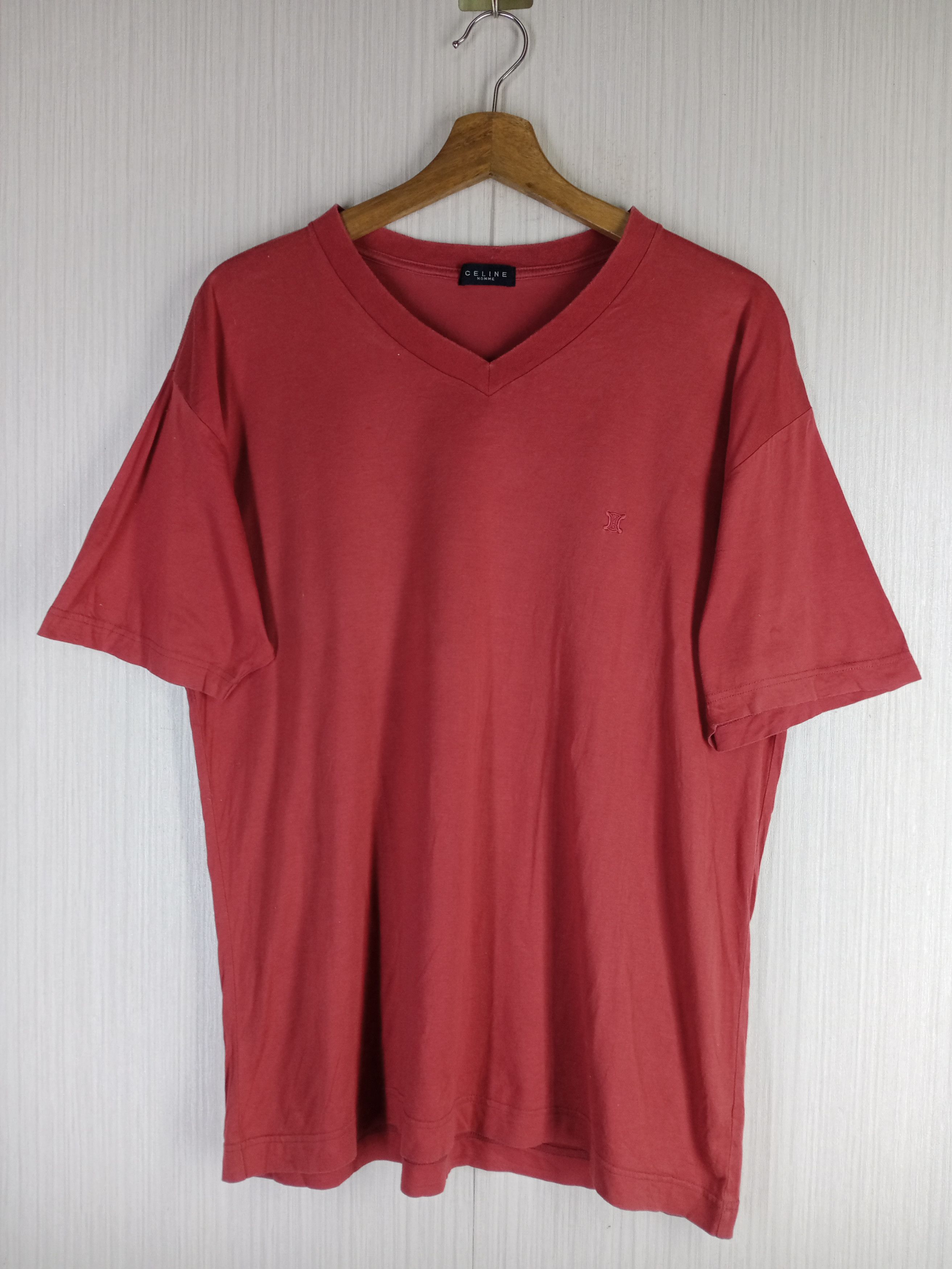 Celine Rare Vintage Celine Homme Small Logo Tshirt Size US L / EU 52-54 / 3 - 2 Thumbnail