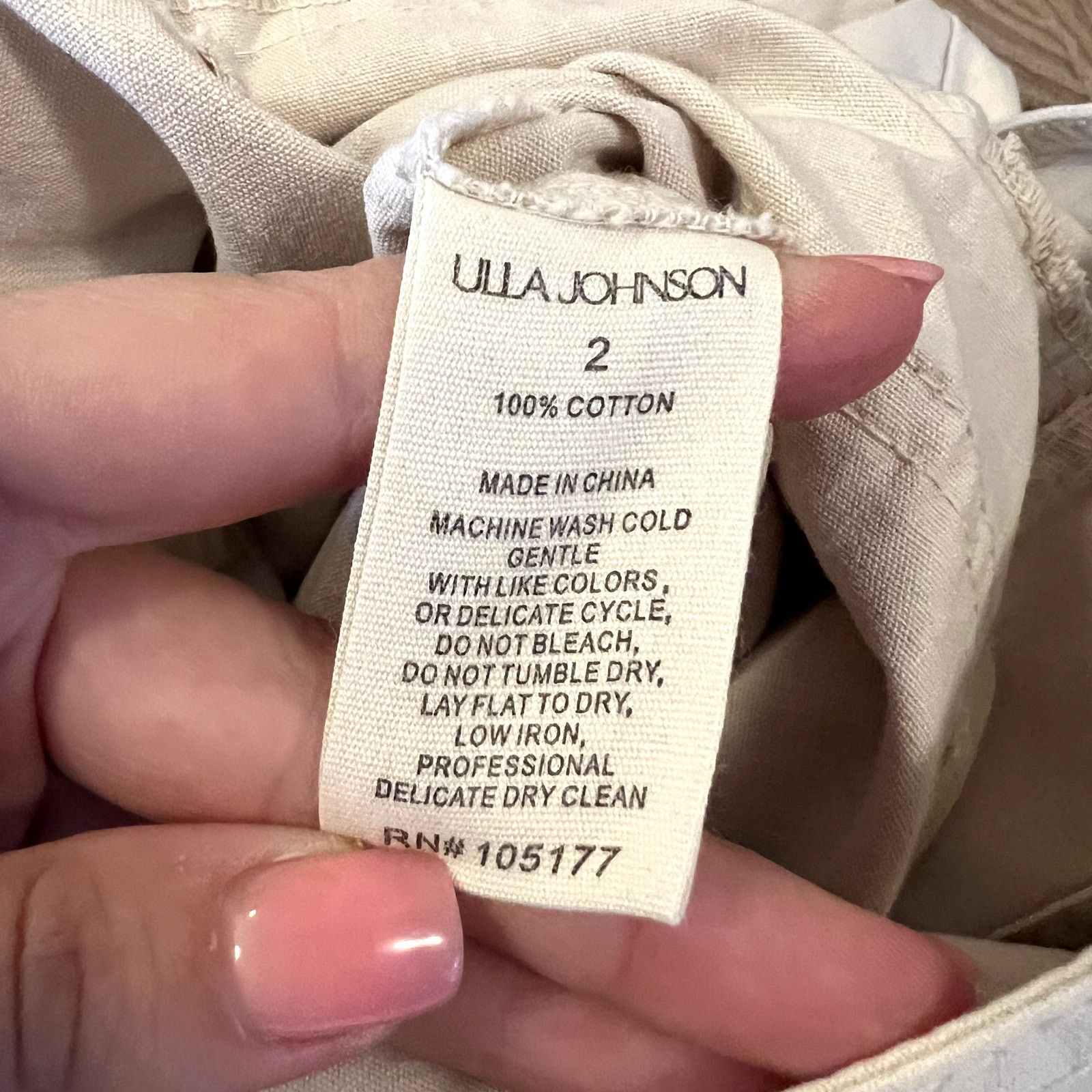 Ulla Johnson Ulla Johnson Levi Jumpsuit Brazilian Sand Size 2 100% cotton Size 26" / US 2 / IT 38 - 9 Thumbnail