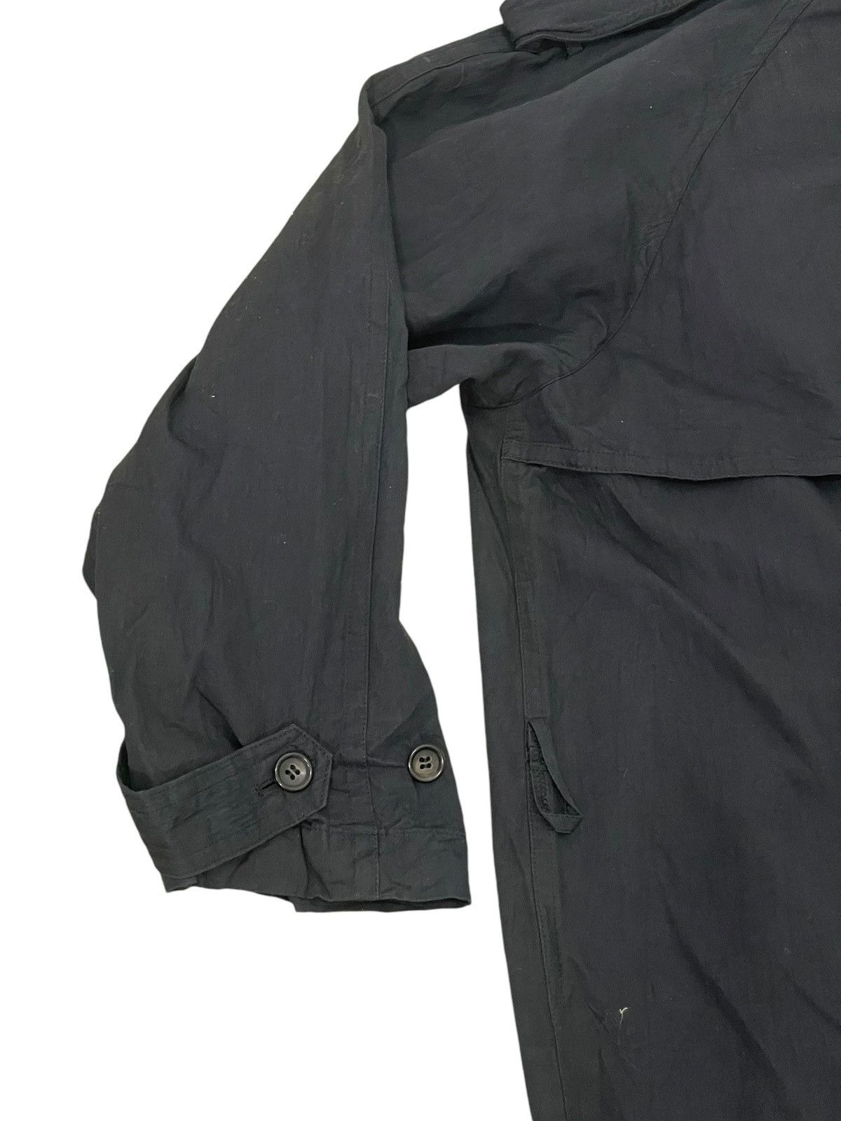 Comme des Garcons Archive 90s CDGH Trench Coat Black Cotton Wool lining 6🟩1 Size US M / EU 48-50 / 2 - 19 Thumbnail