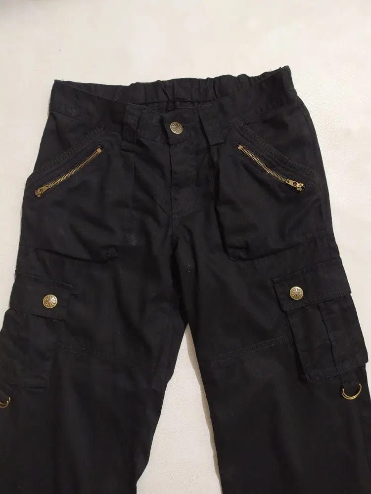 Other Unknown Black Cargo Japanese Multipocket Tactical Pants Size US 29 - 2 Thumbnail