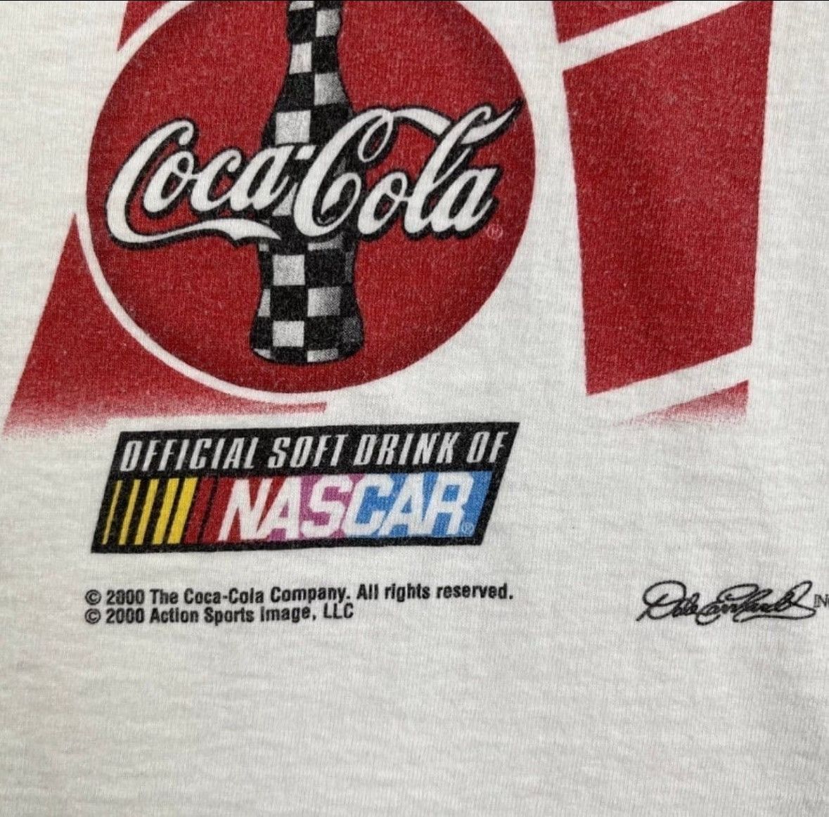 Coca Cola Vintage 2000 Dale Earnhardt “Coke” T Shirt Size US XL / EU 56 / 4 - 4 Thumbnail