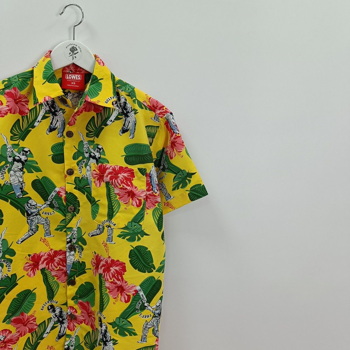 Vintage Lowes Australia Hawaiian shirt Flowers Cricket y2k hype Size US XS / EU 42 / 0 - 2 Thumbnail