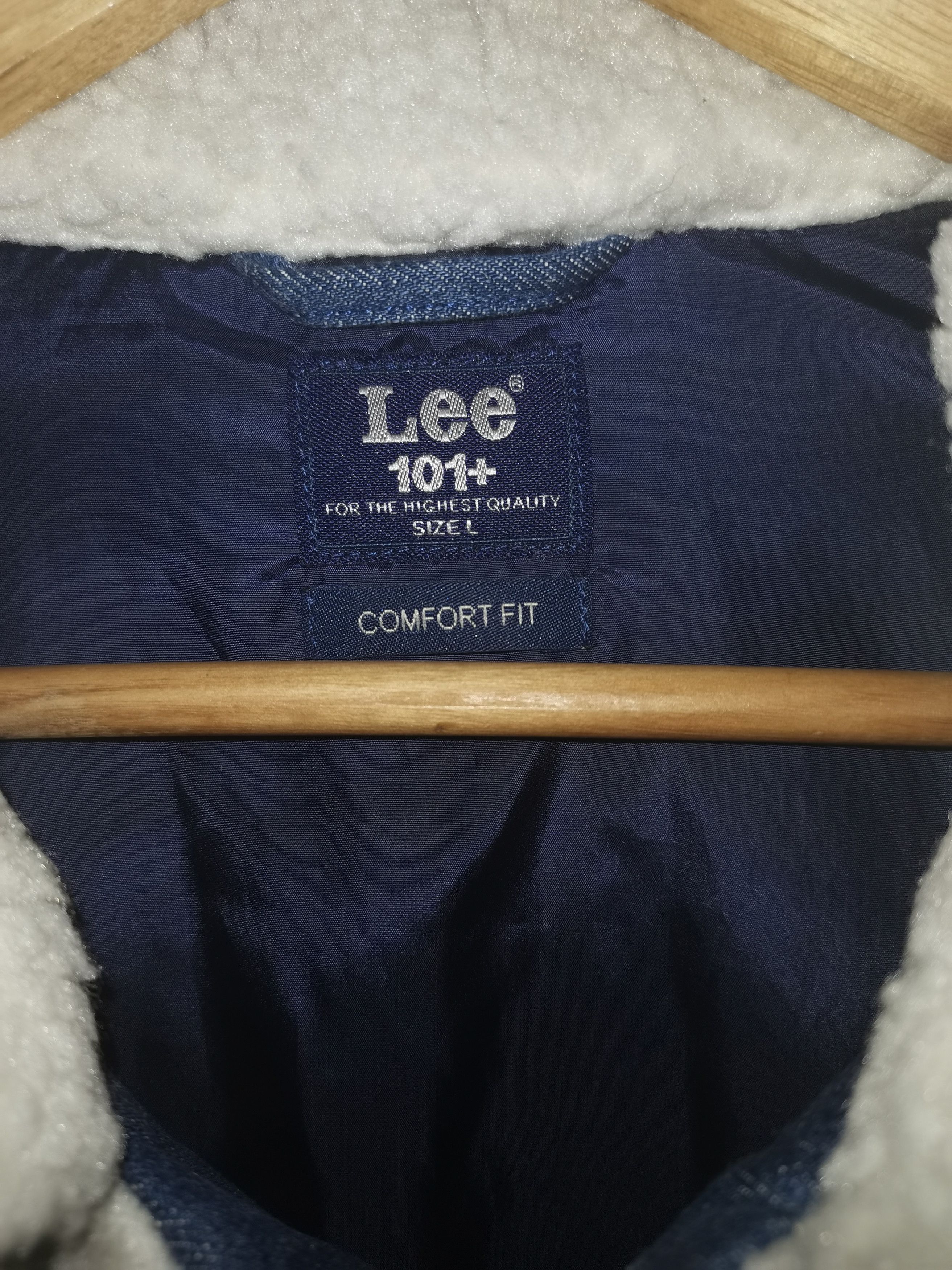 Japanese Brand × Lee Lee 101 sherpa trucker jacket rare design From japan Size US L / EU 52-54 / 3 - 11 Thumbnail