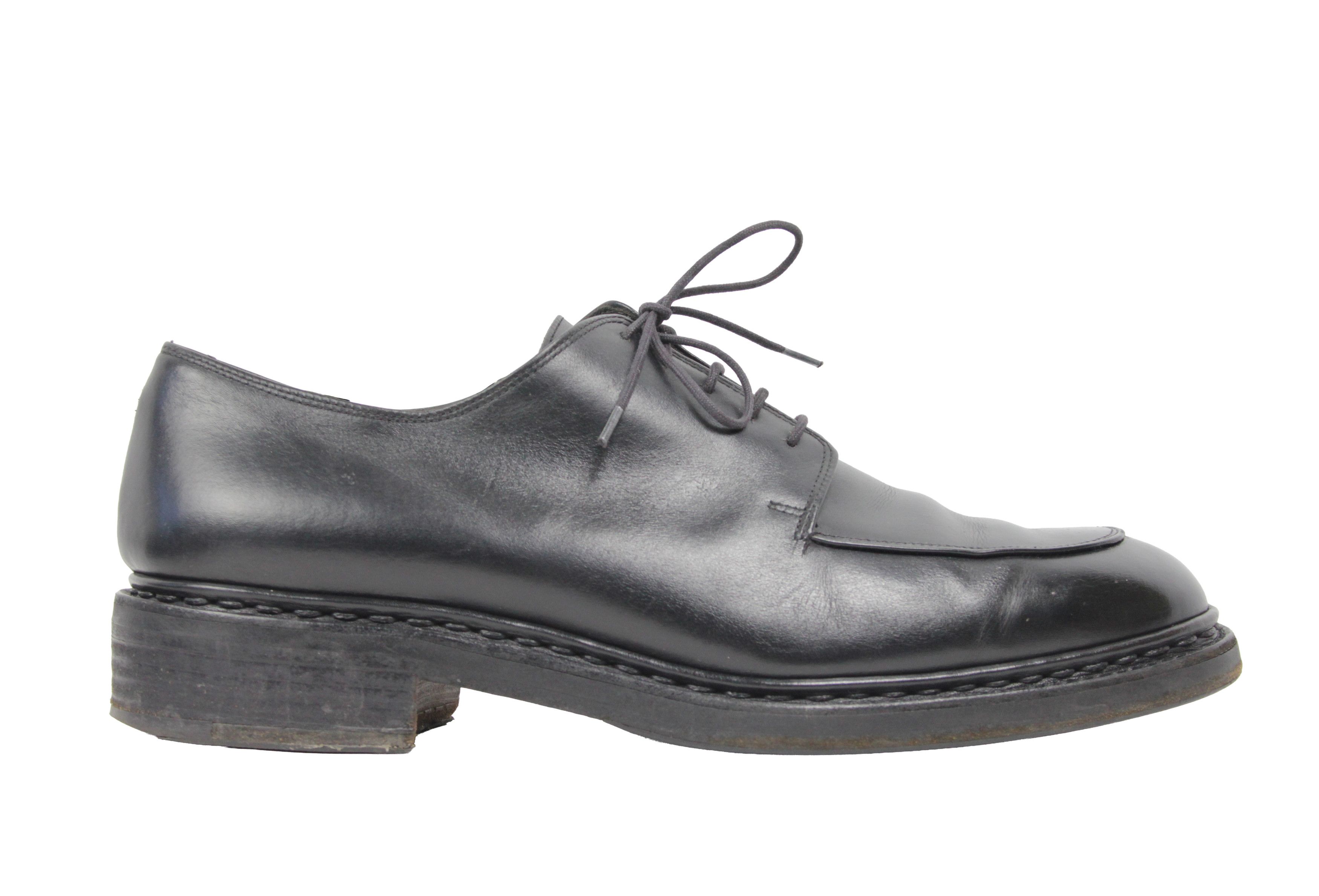 Paraboot 00S Avignon Split Toe Leather Derby Vintage France Size US 11 / EU 44 - 2 Thumbnail