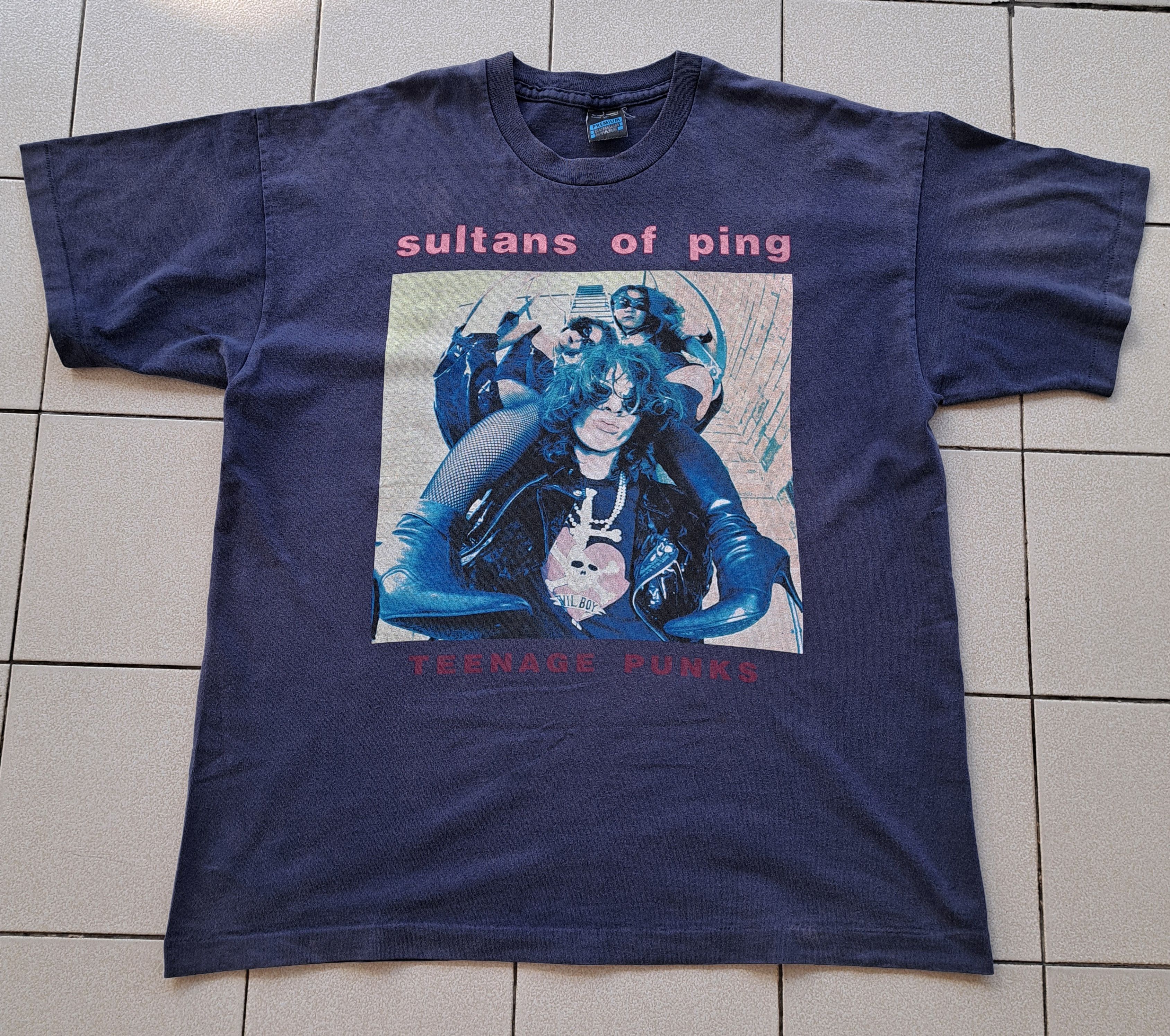 Band Tees × Vintage Vintage 90s Sultans of Pings Teenage Punks T-Shirt Size US XL / EU 56 / 4 - 1 Thumbnail
