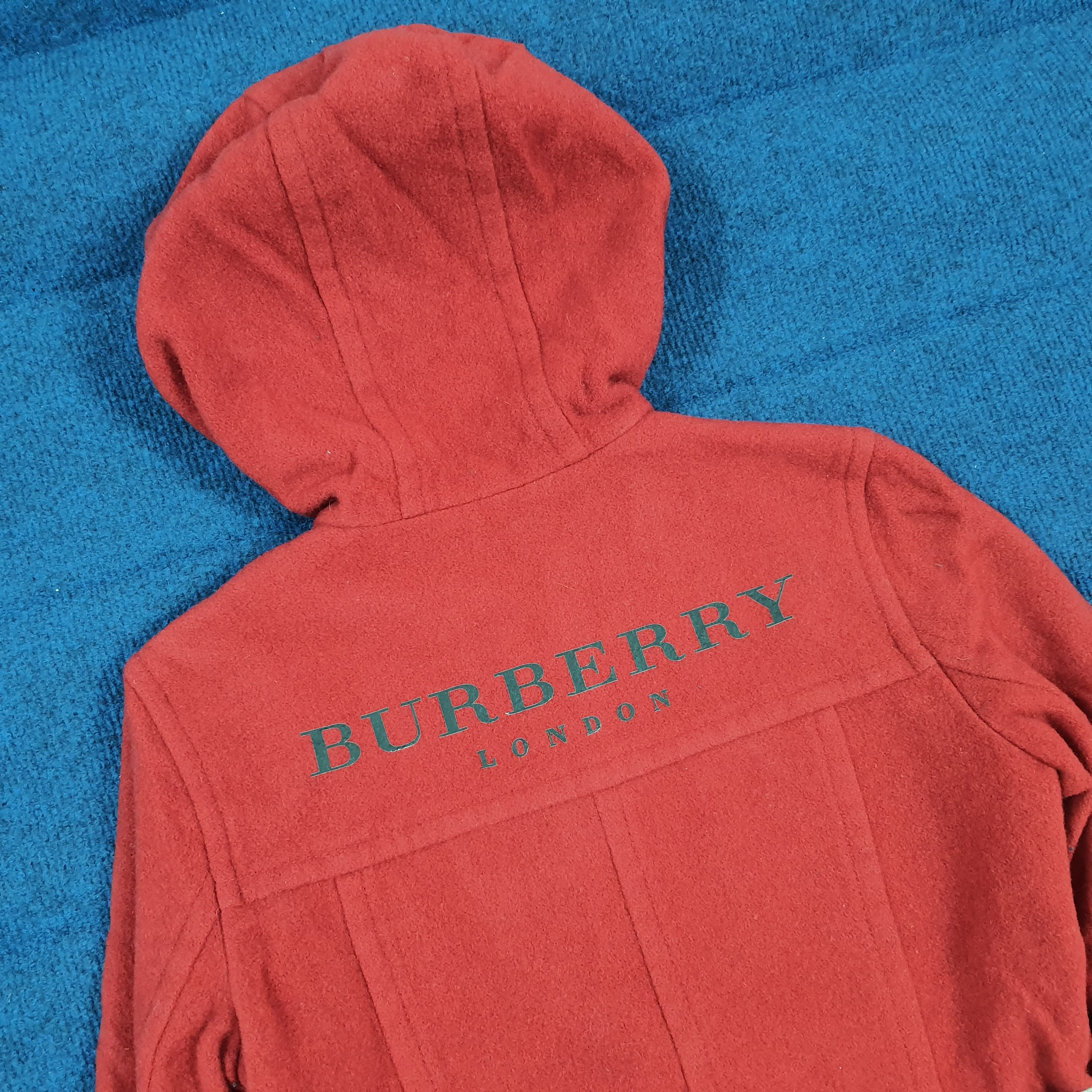 Burberry Burberry London Blue Label Red Wool Hooded Jacket C298N12 Size XS / US 0-2 / IT 36-38 - 2 Thumbnail